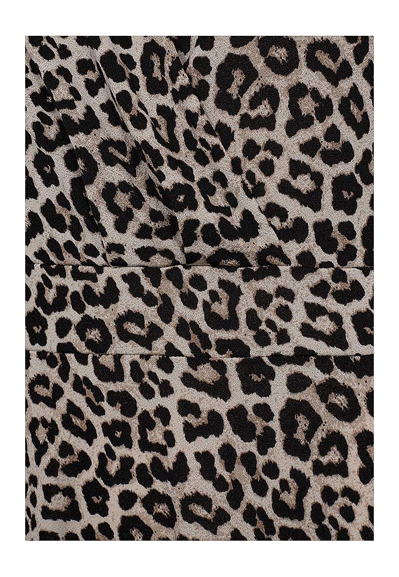 Leopardimustriline trikotaažkleit 
