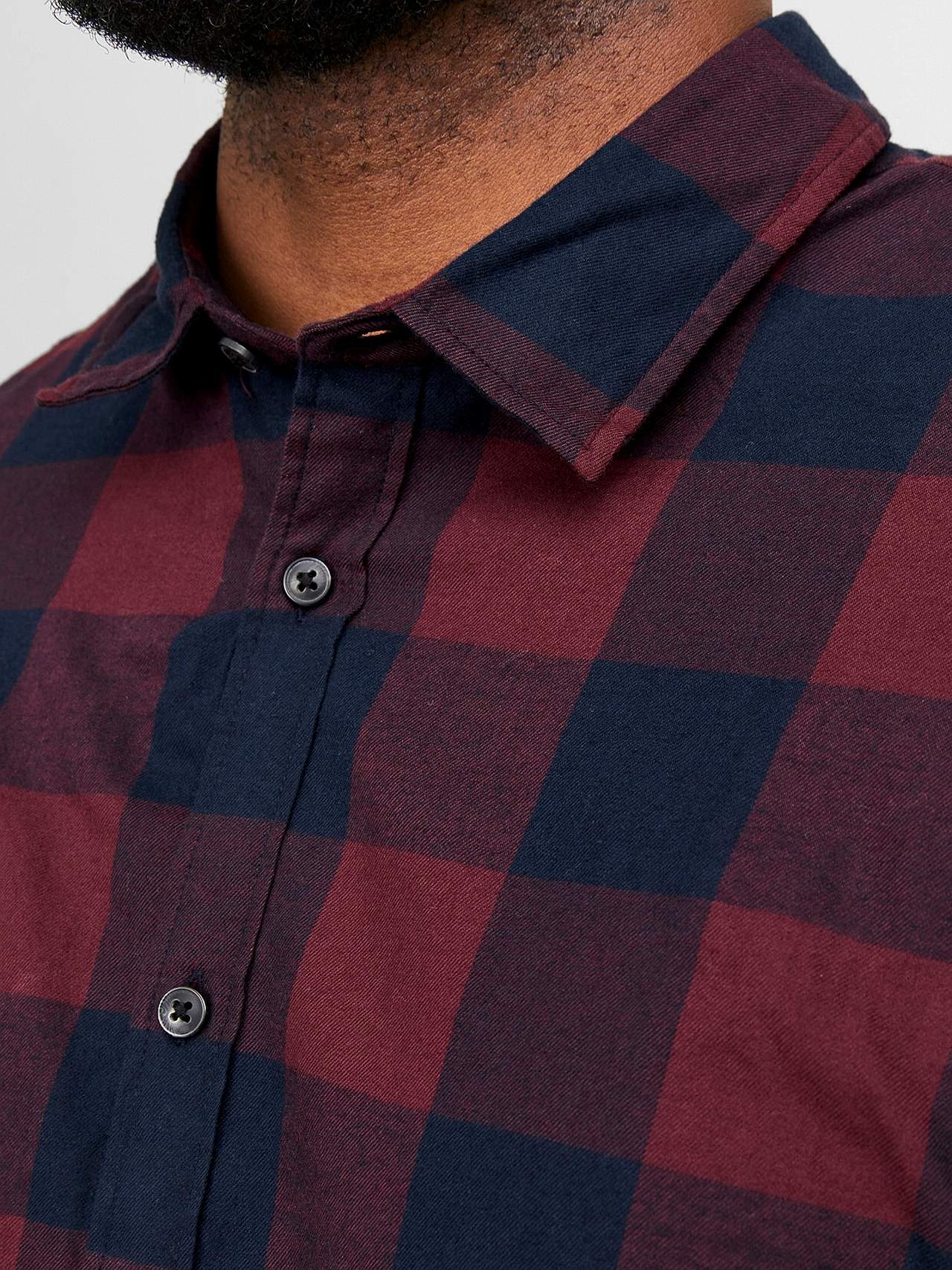 Ruuduline puuvillasest flanellist särkpluus Gingham