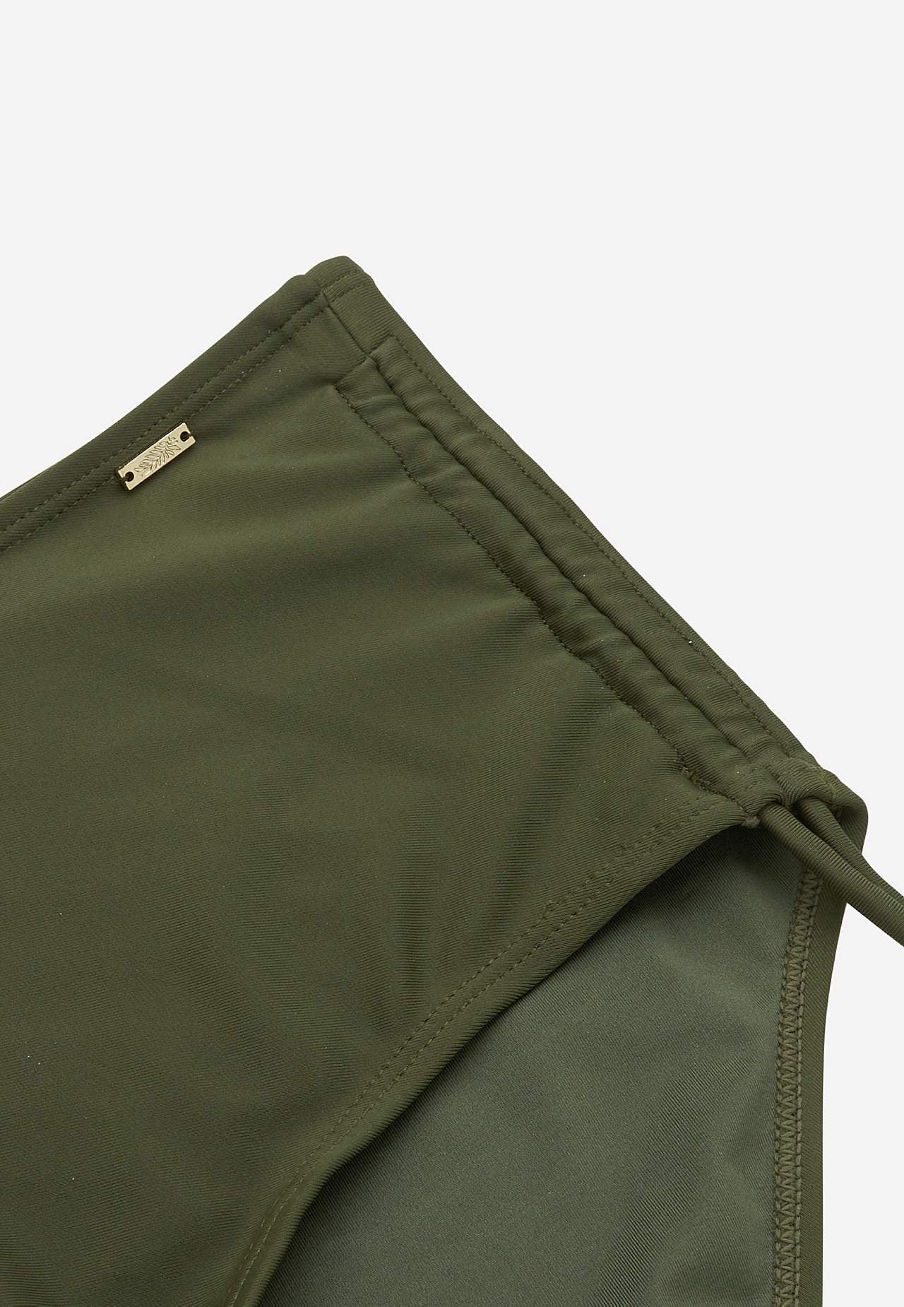 Drapeeringuga kõrge värvliga bikiinipüksid