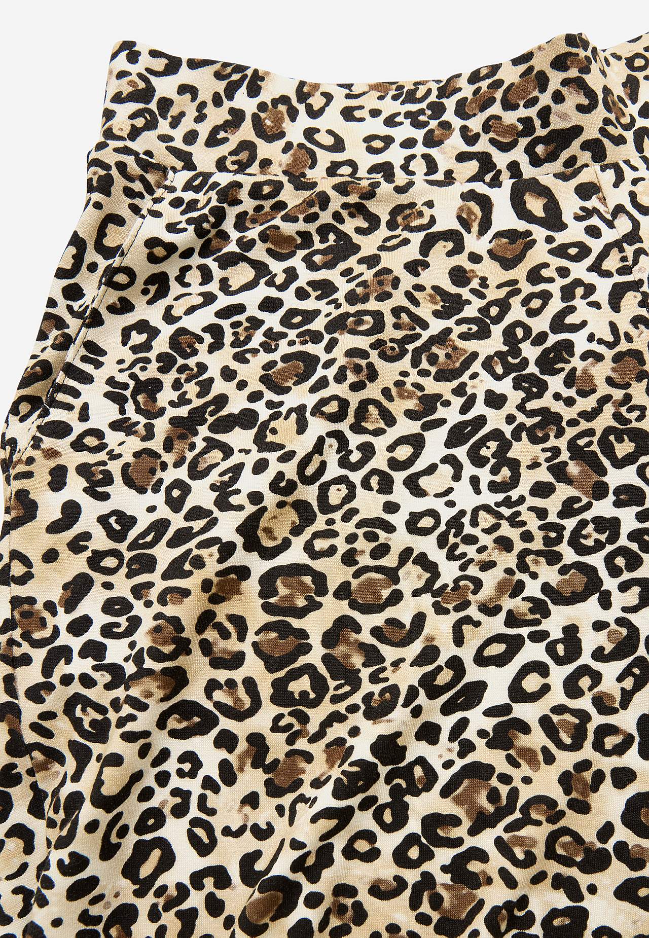 Leopardimustrilised trikotaažpüksid