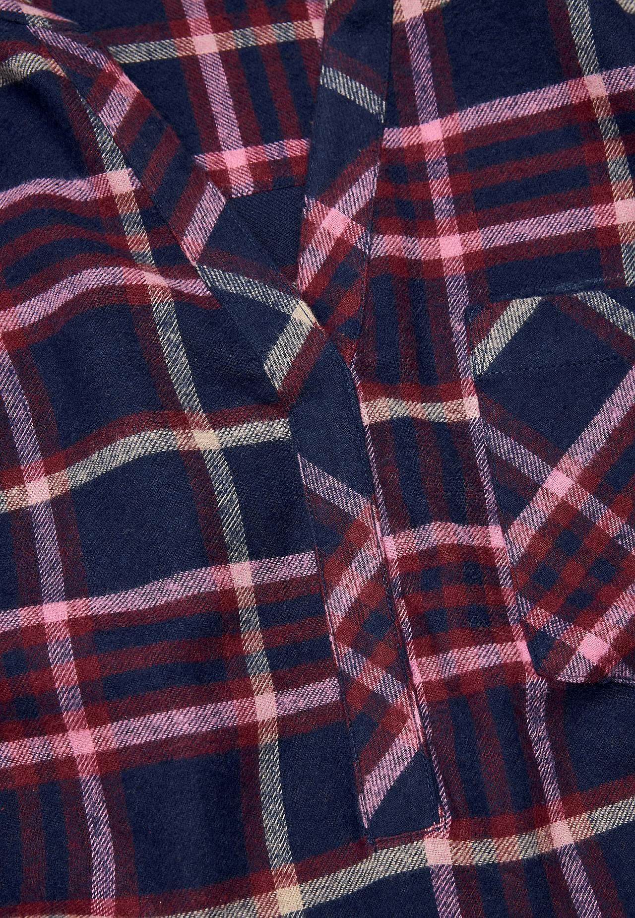 Rinnataskuga flanellpluus