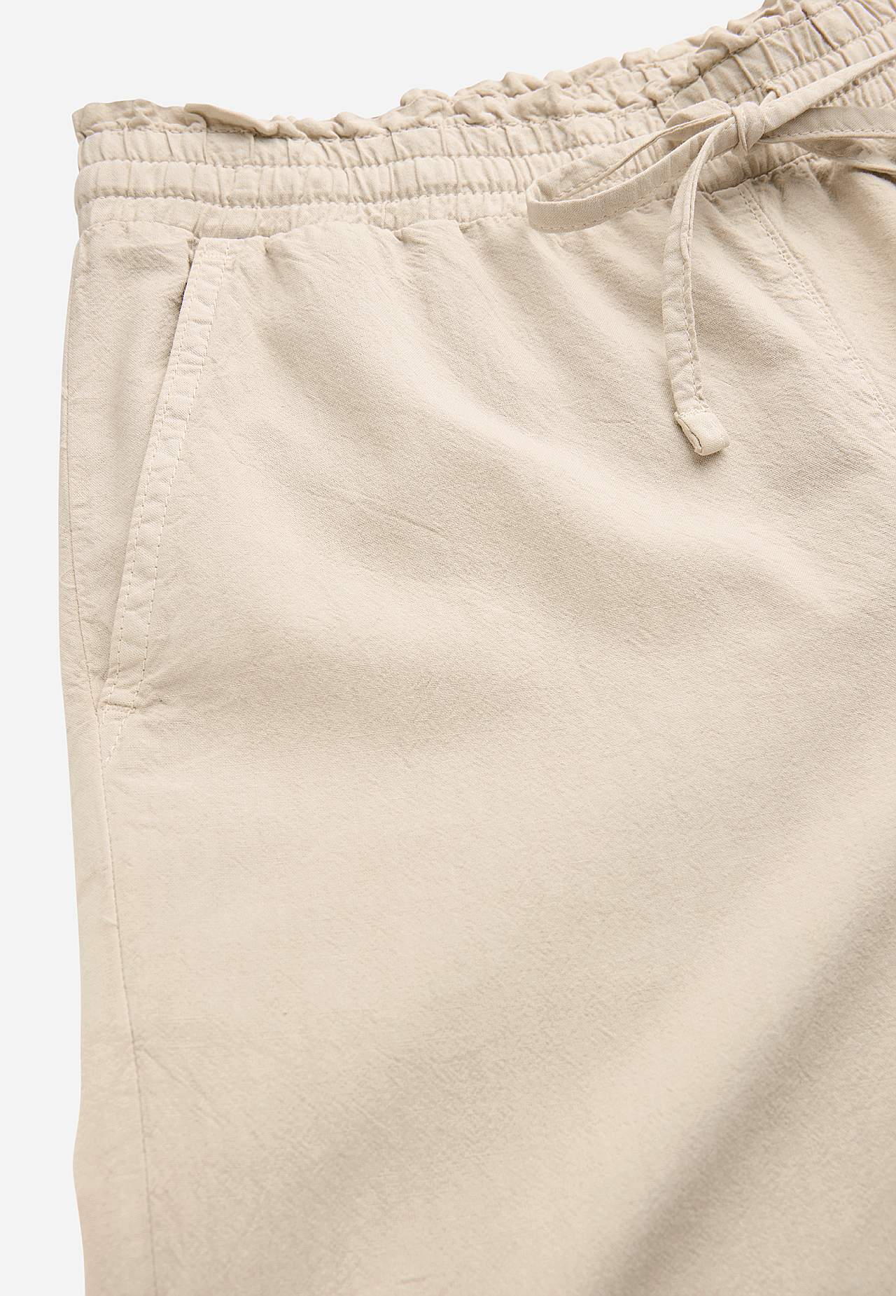 Läbipestud puuvillakangast püksid