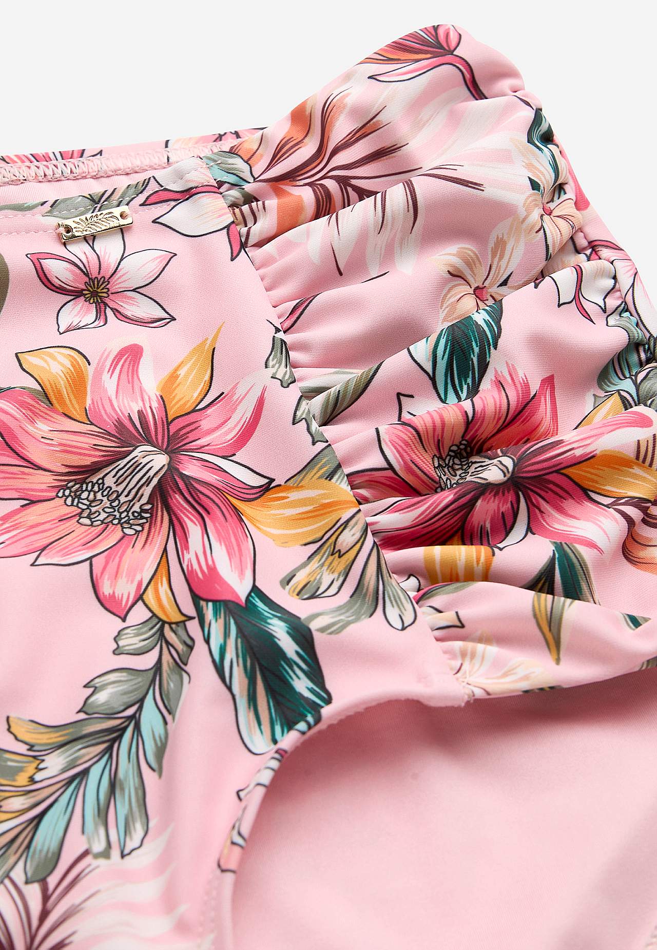 Lillelise mustriga kõrge värvliga bikiinipüksid Honolulu