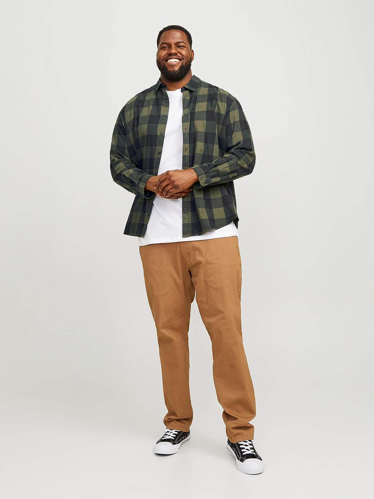 Ruuduline puuvillasest flanellist särkpluus