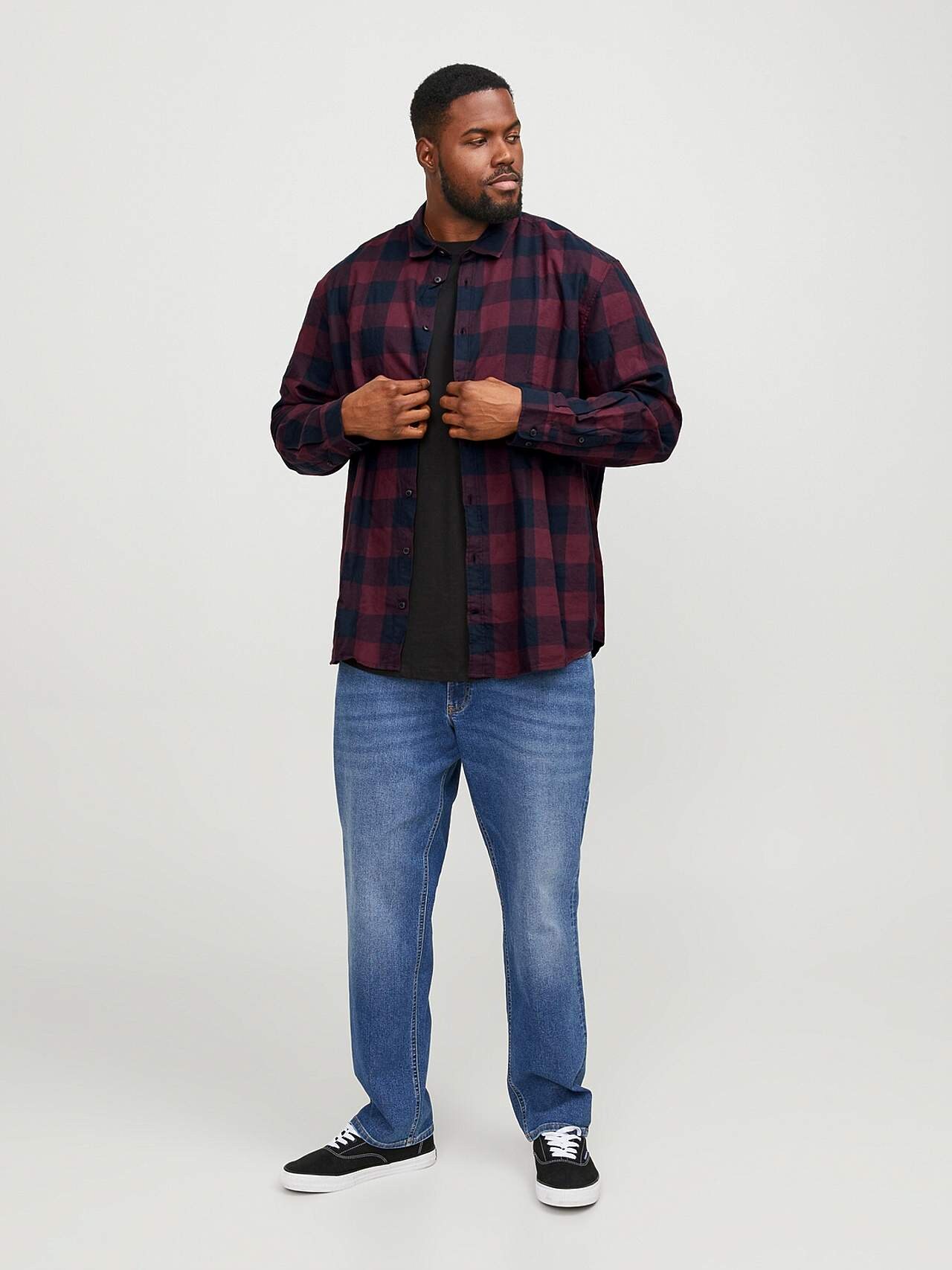 Ruuduline puuvillasest flanellist särkpluus Gingham