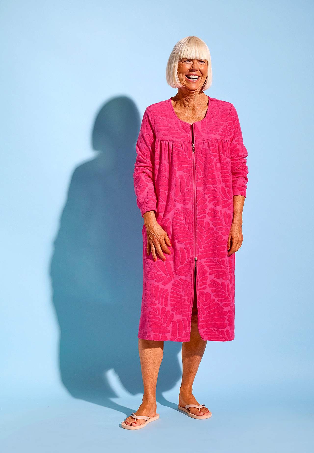 Puuvillatrikotaažist hommikumantel