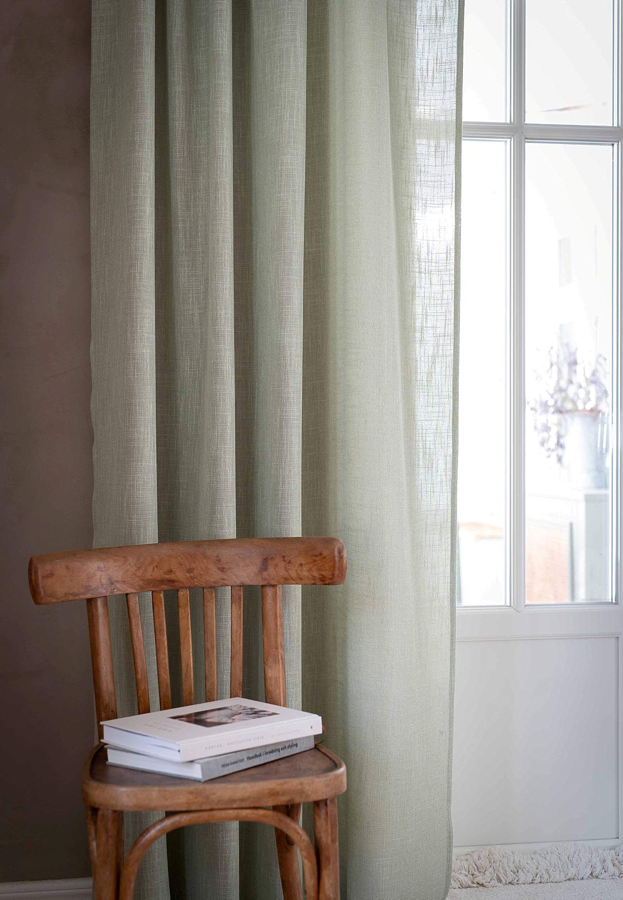 Öösidega linase ilmega kardin 2 tk pakis