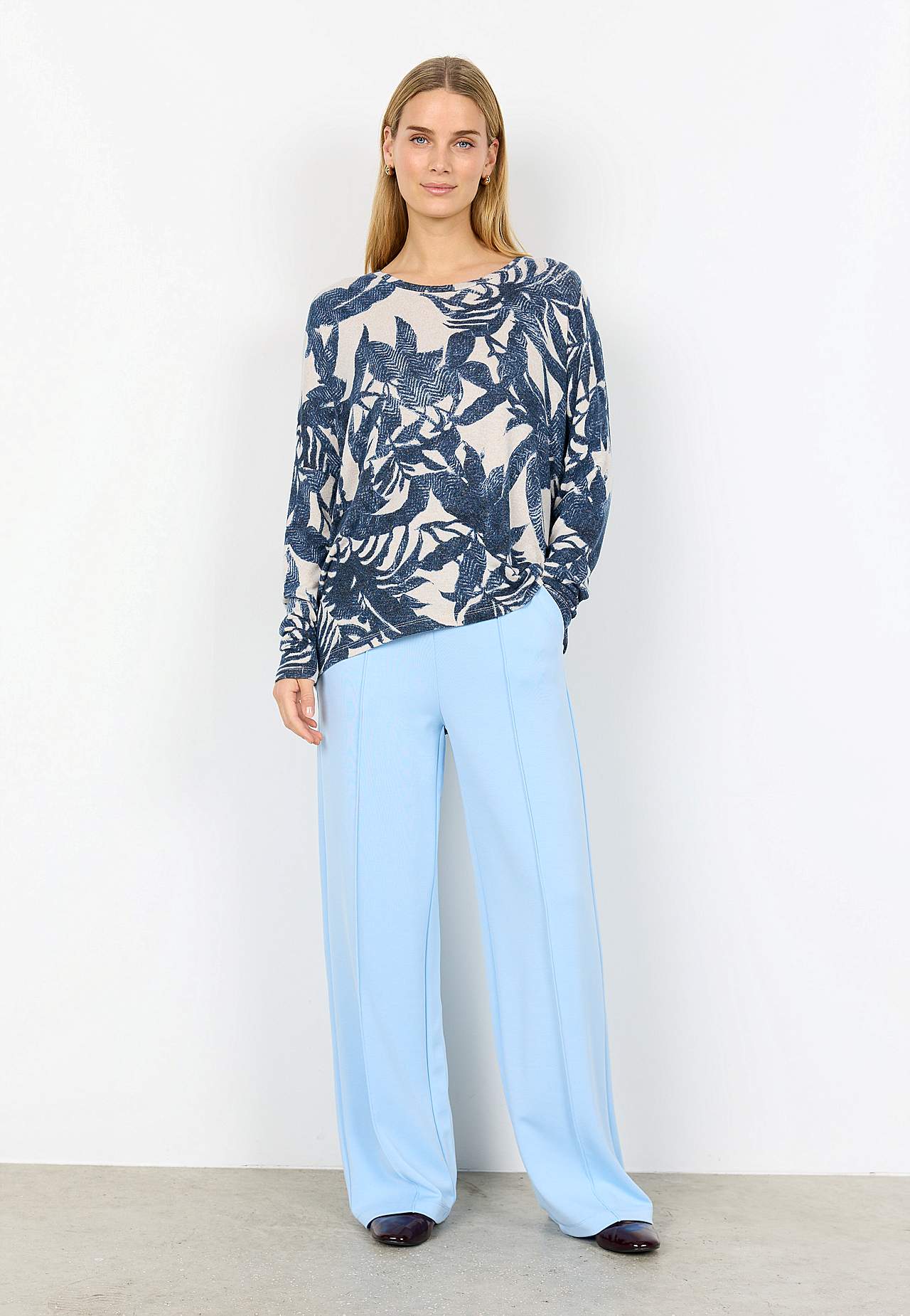 Ülipehme mustriline trikotaažtopp