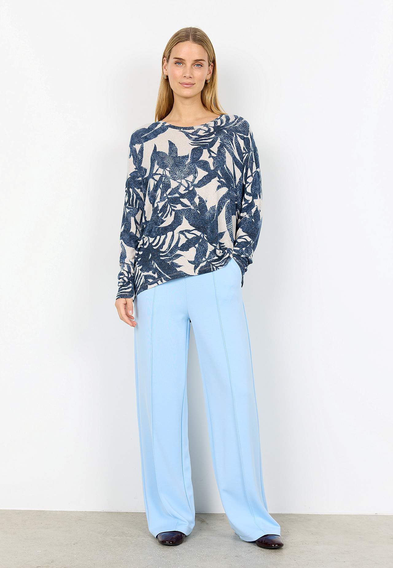 Ülipehme mustriline trikotaažtopp