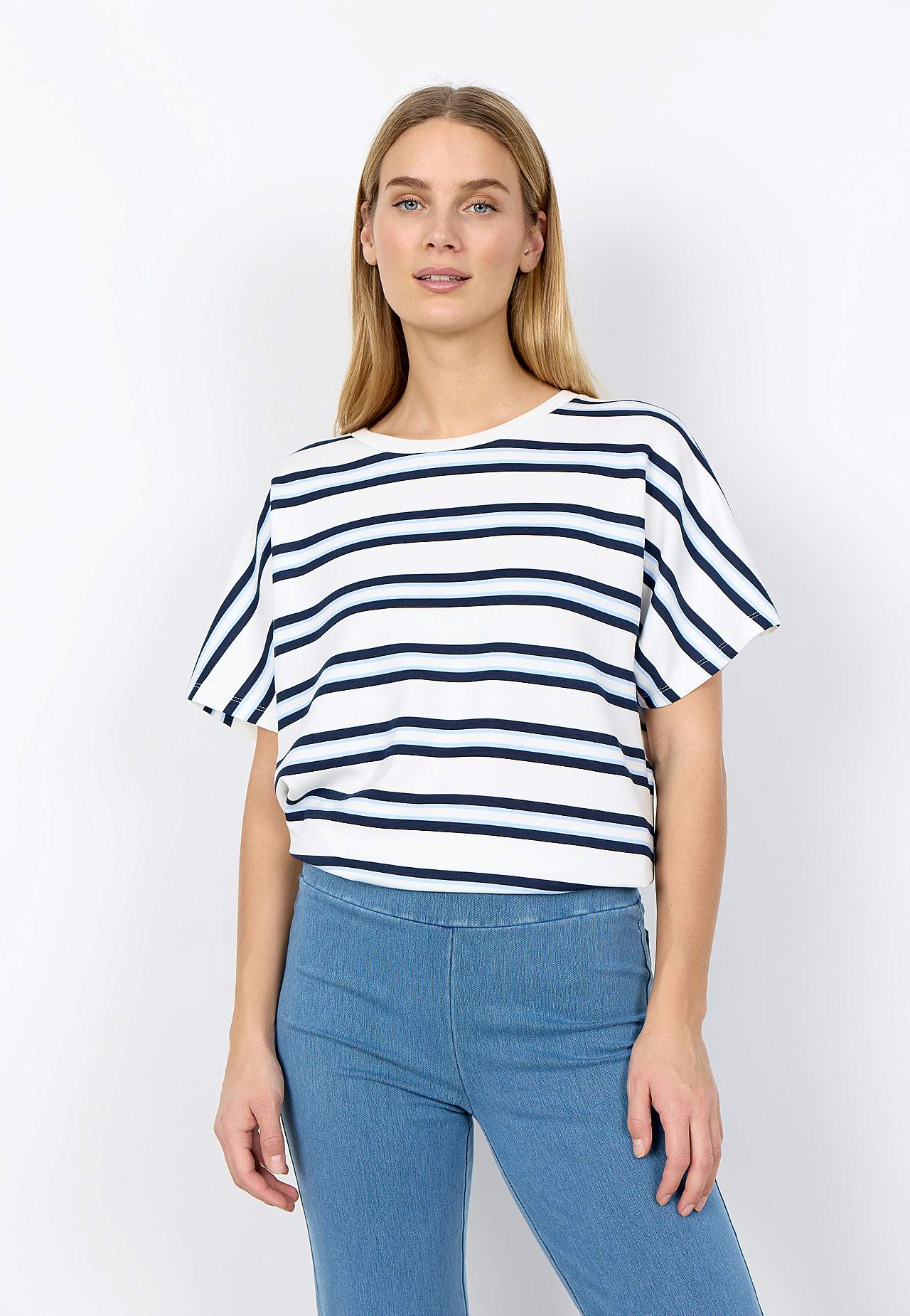 Ülipehme triibuline topp modaalisegusest trikotaažist