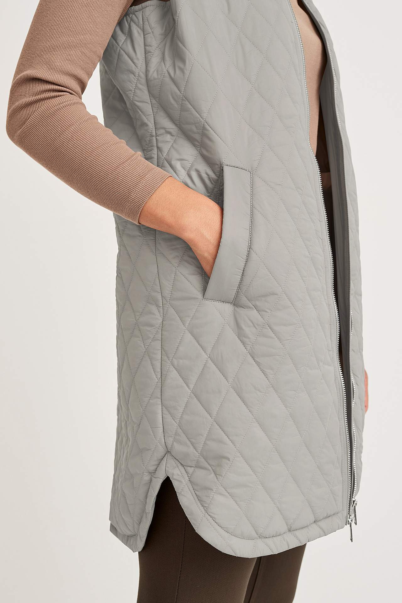 Pikk tepitud vest Lena