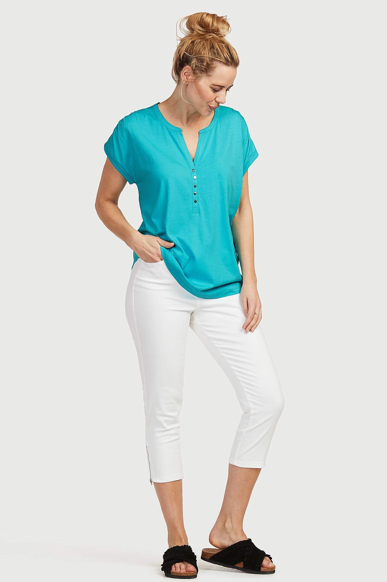 Nööpidega trikotaažtopp