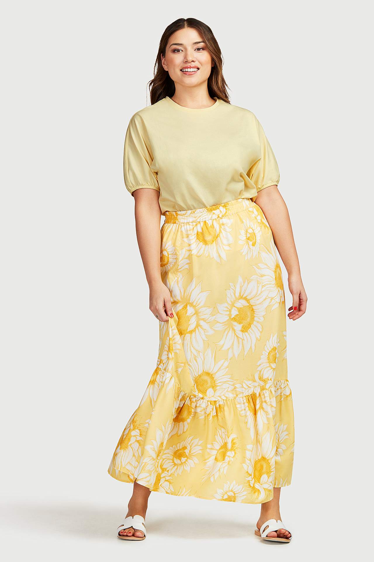 Ühevärviline trikotaažtopp