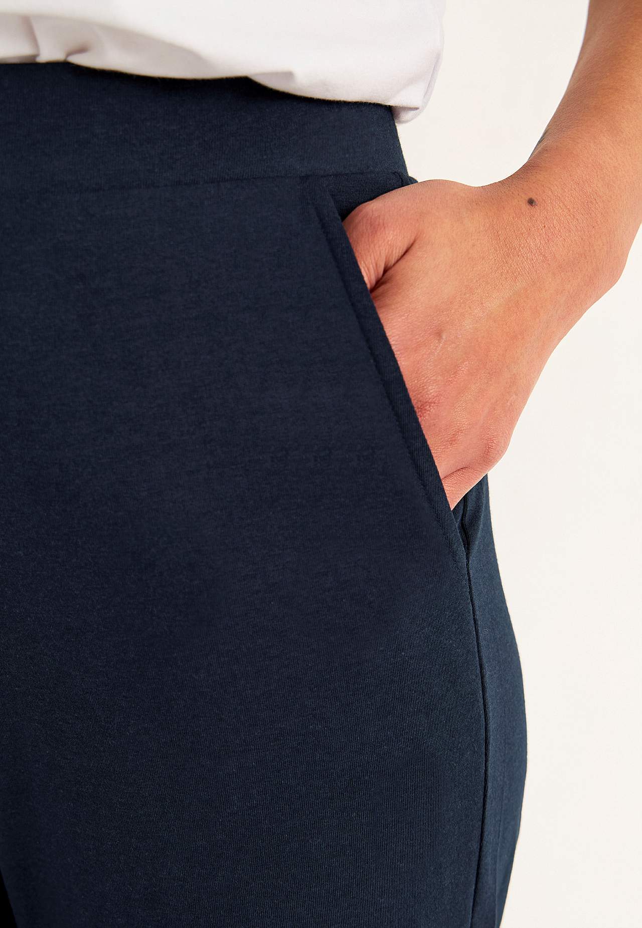 Pehmest puuvilla ja modaalsegu kangast Culotte-püksid 