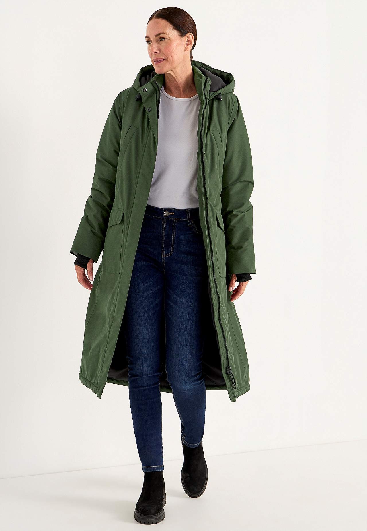 Funktsionaalne sooja voodriga parka