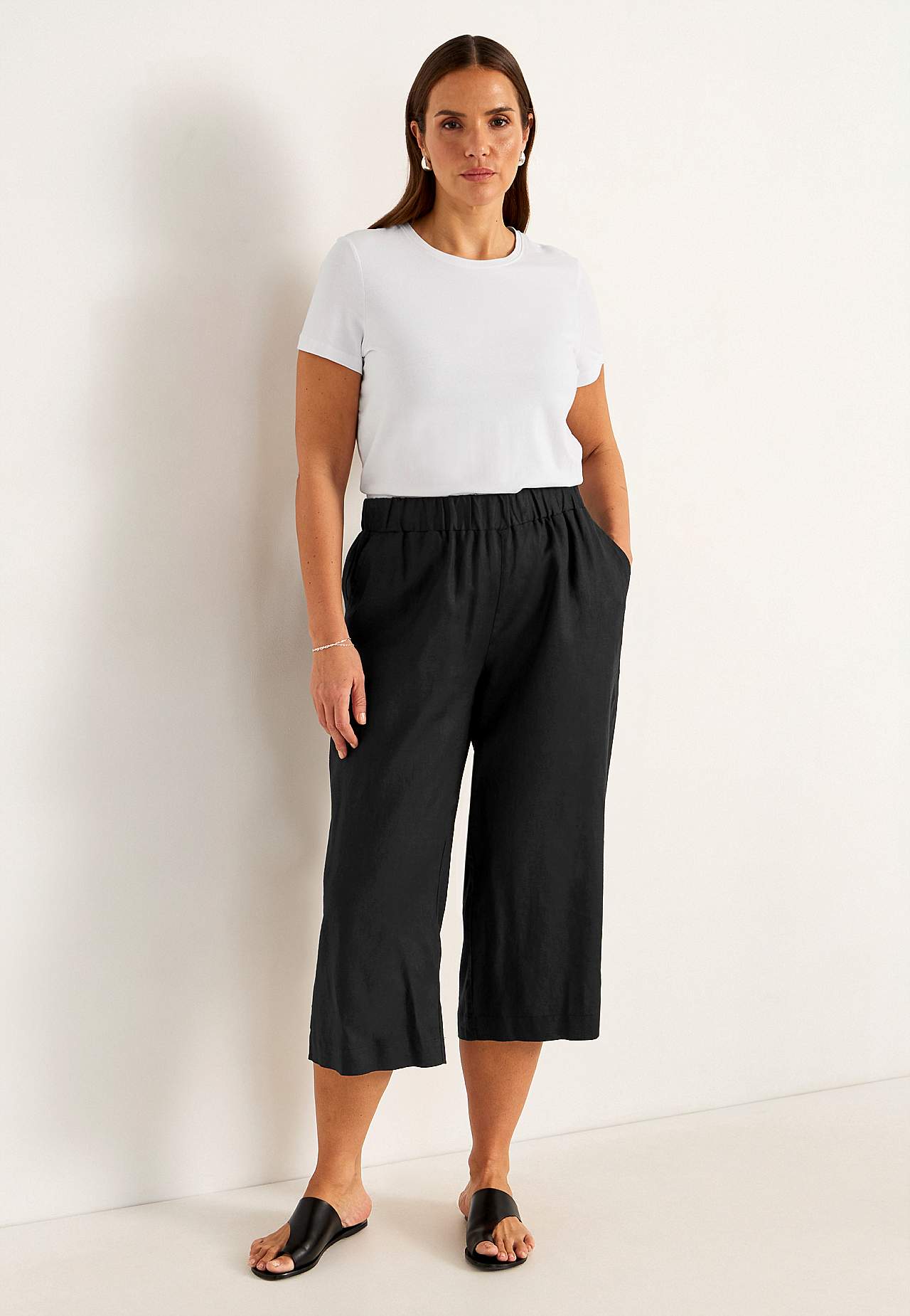 Linased Culotte-lõikega püksid Premium