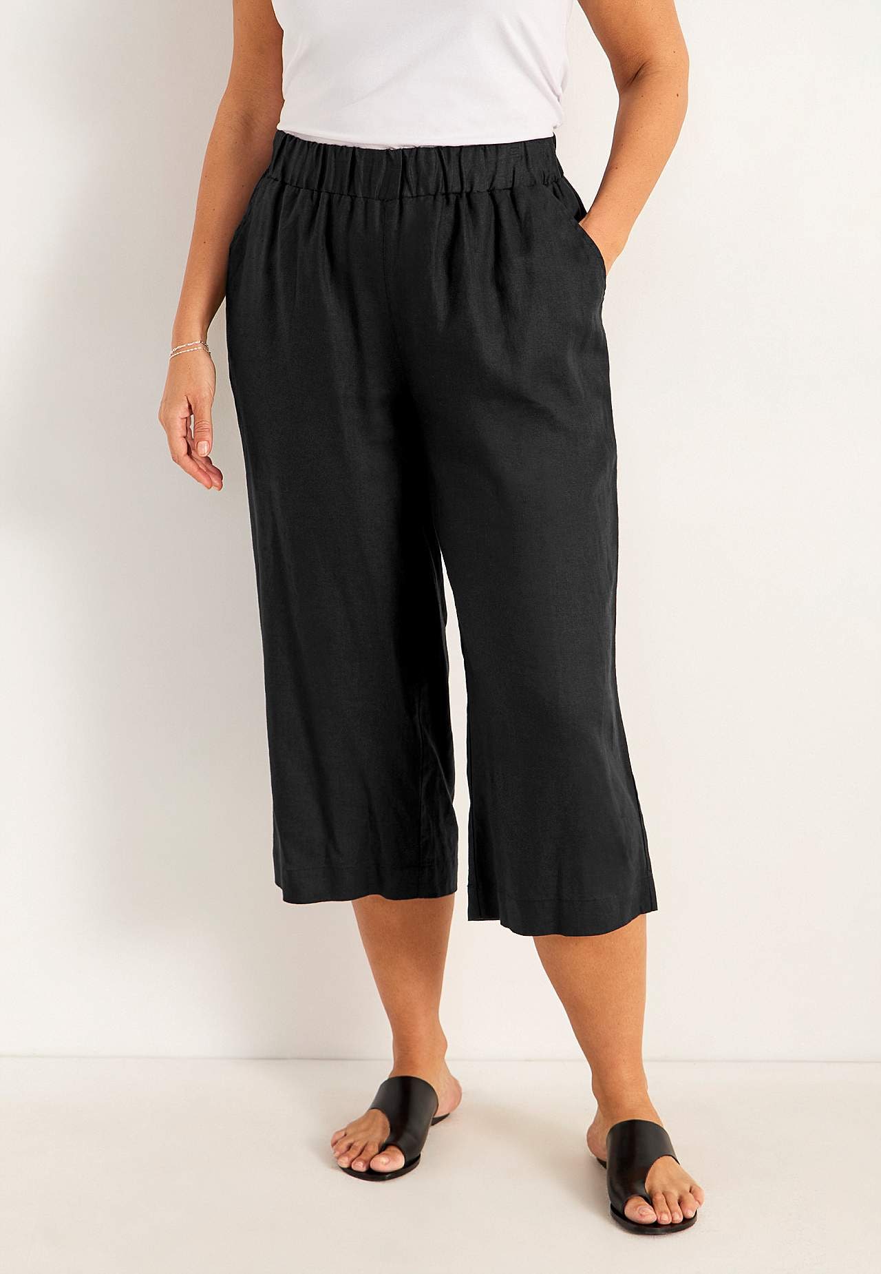 Linased Culotte-lõikega püksid Premium