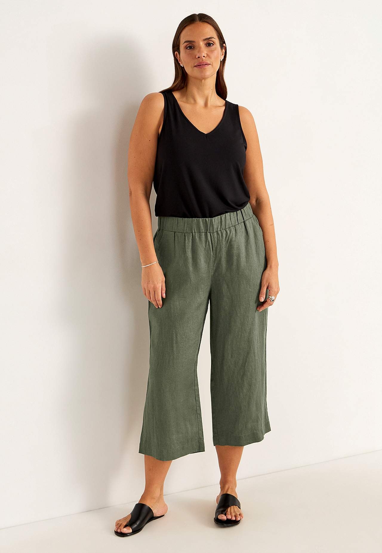 Linased Culotte-lõikega püksid Premium