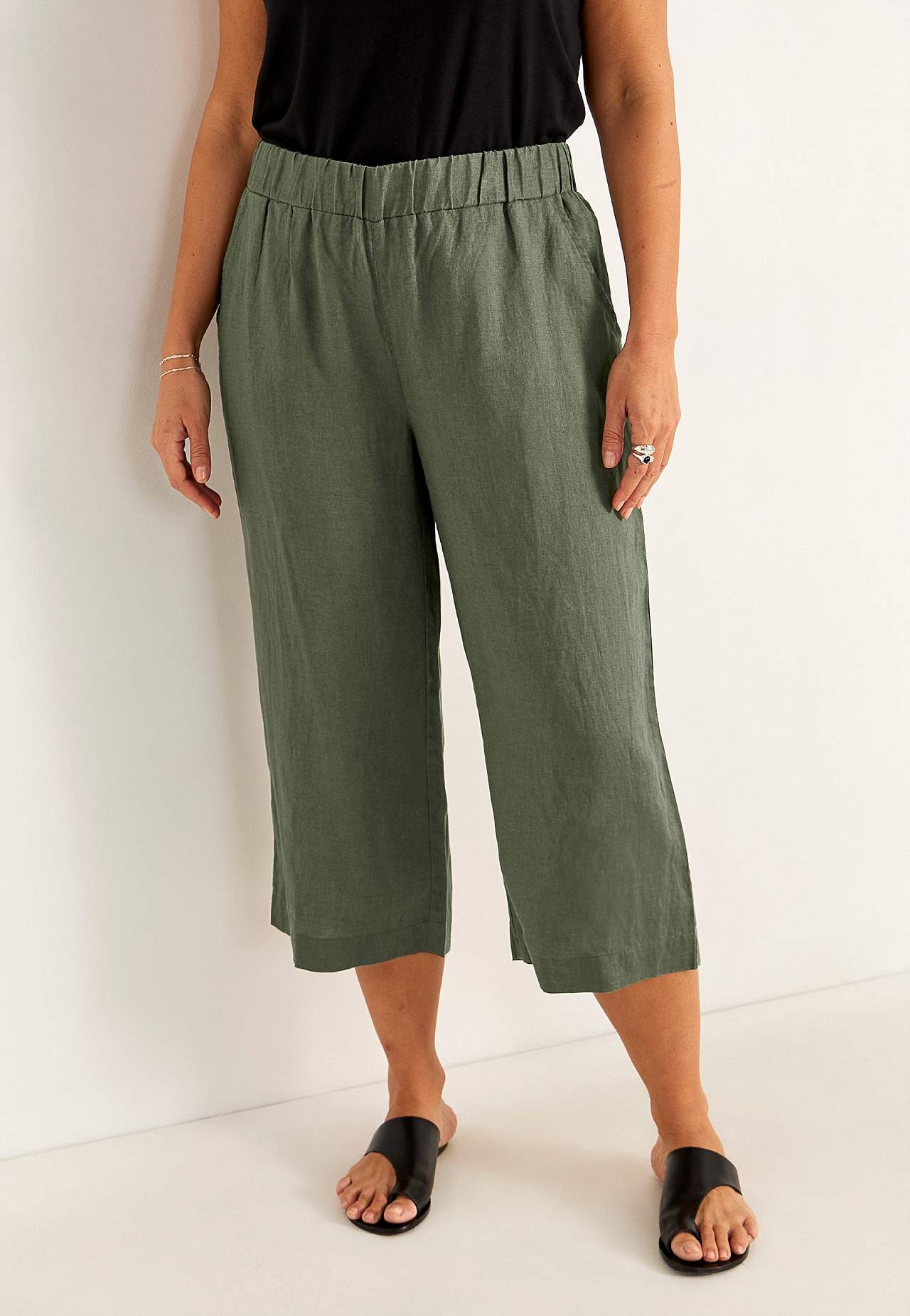Linased Culotte-lõikega püksid Premium