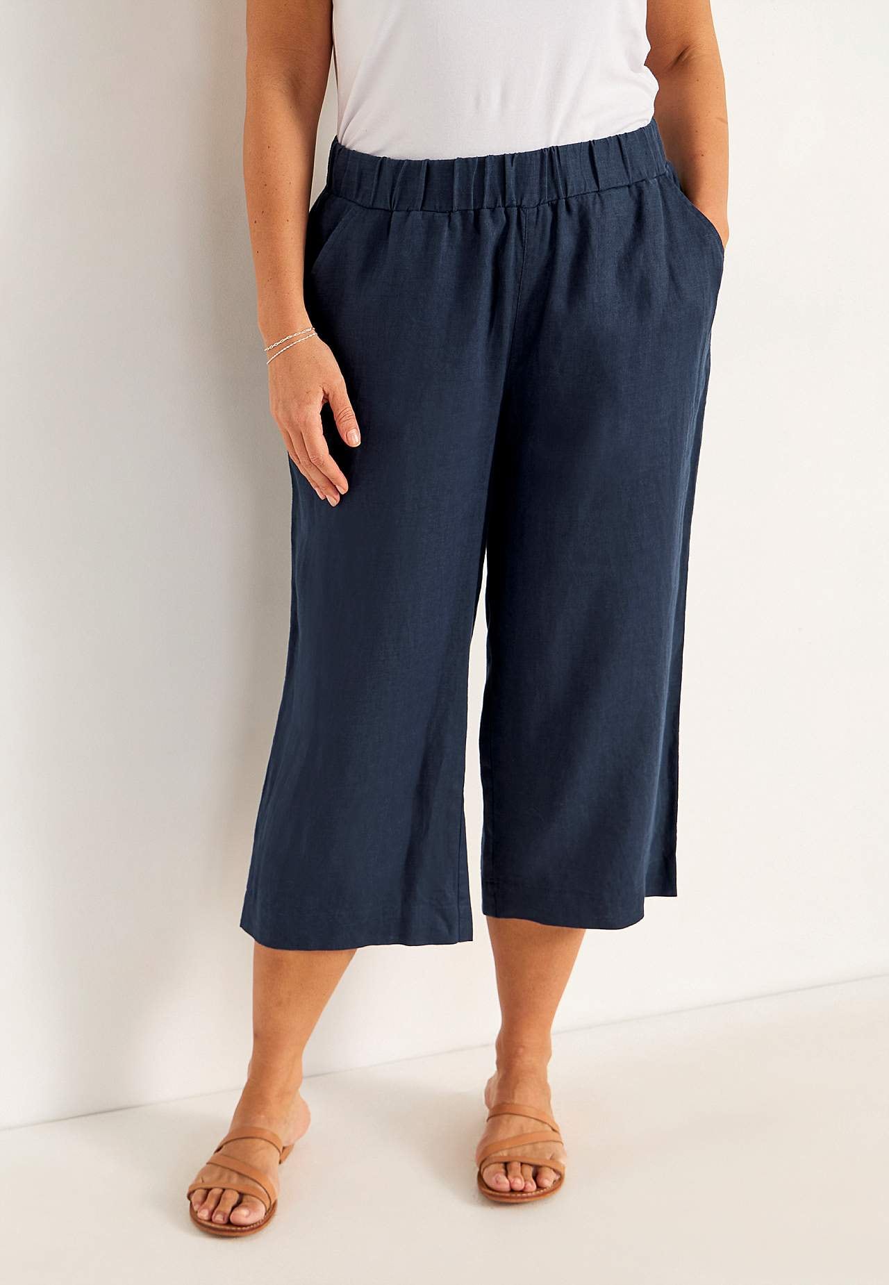 Linased Culotte-lõikega püksid Premium