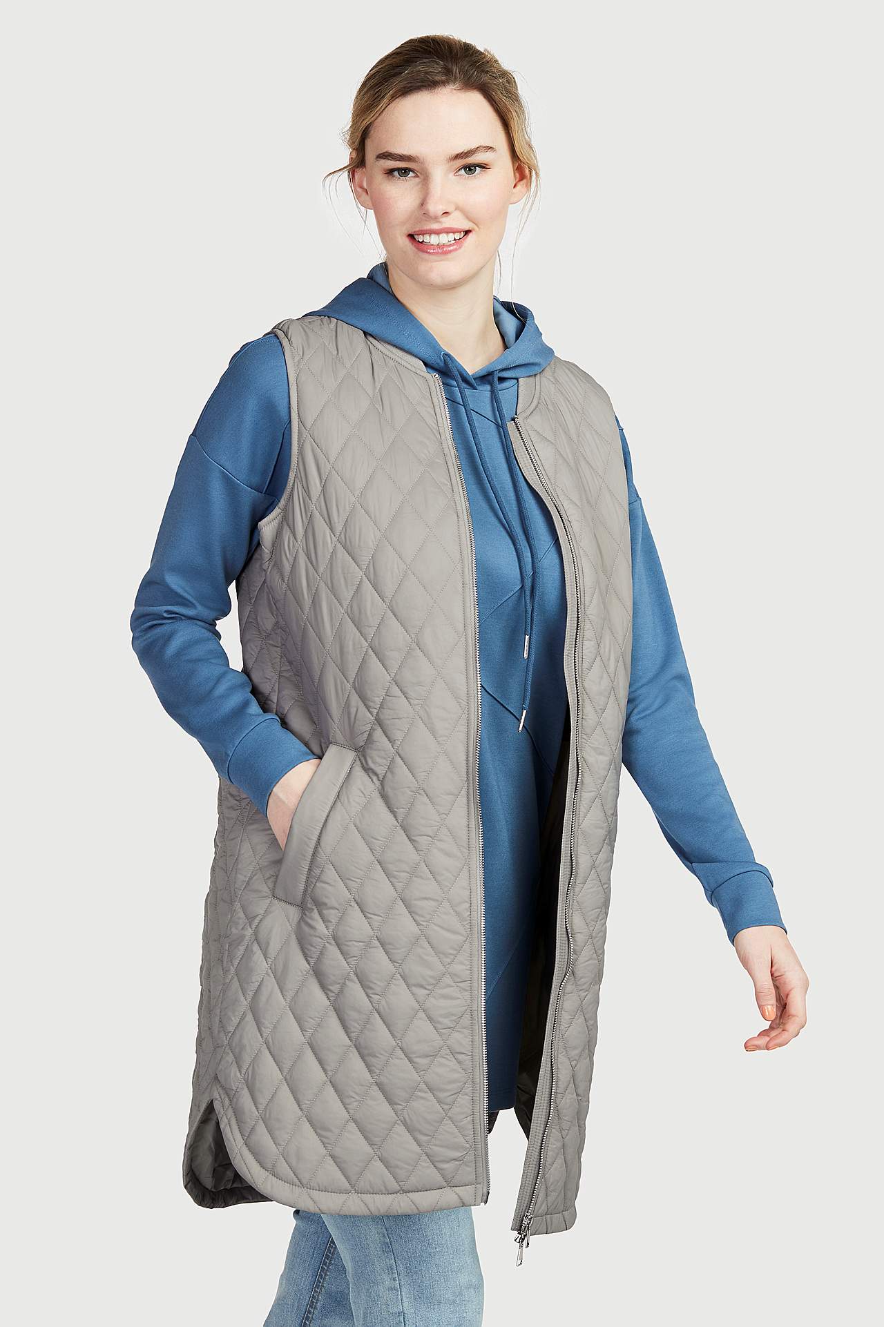 Pikk tepitud vest Lena