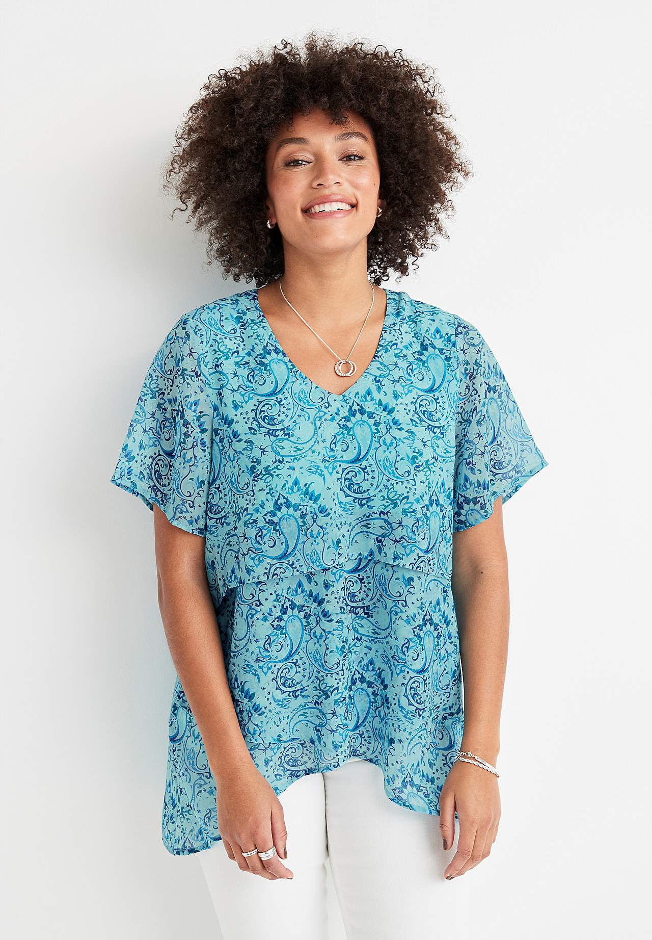 Neerumustriline šifoontuunika