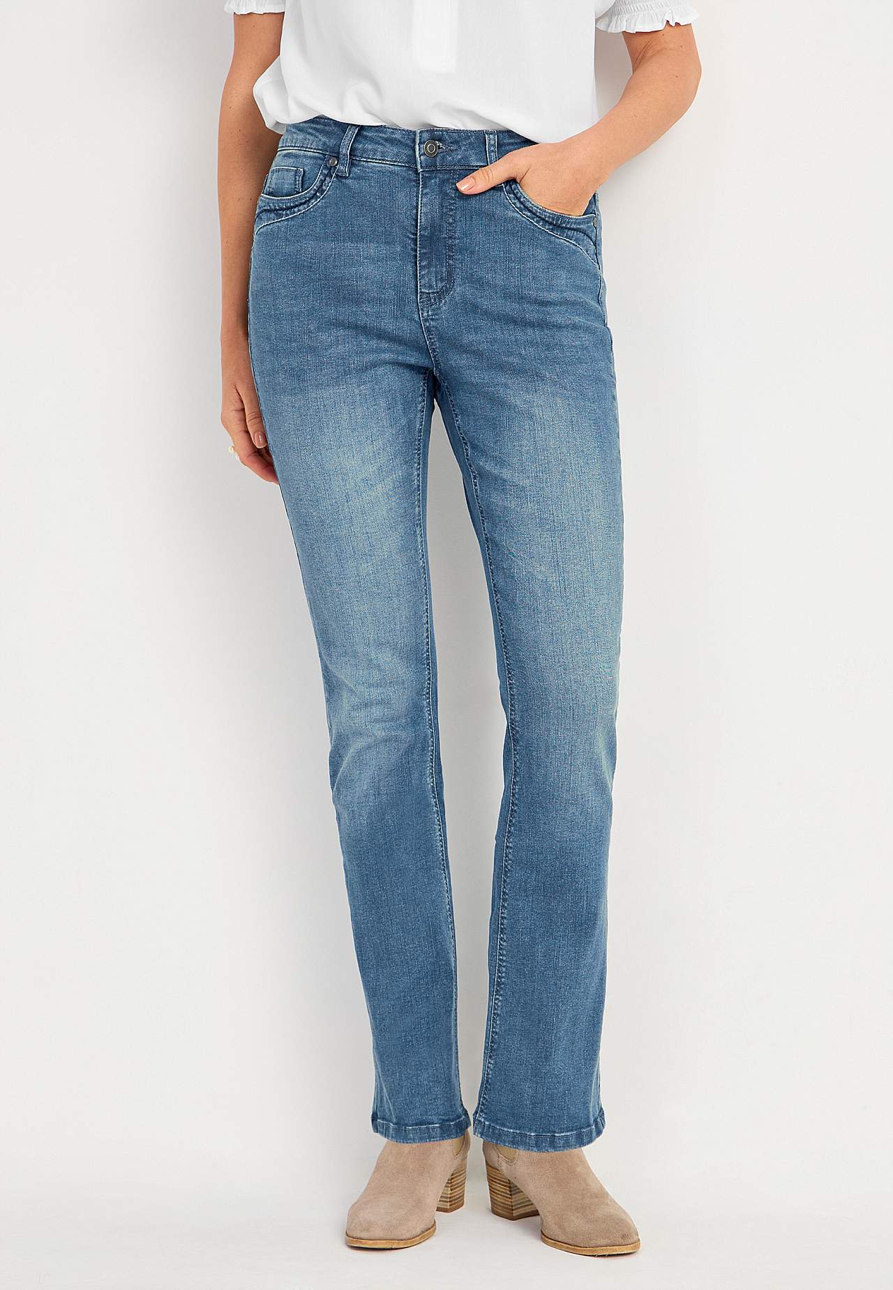 Bootcut-lõikega stretšteksad Anja