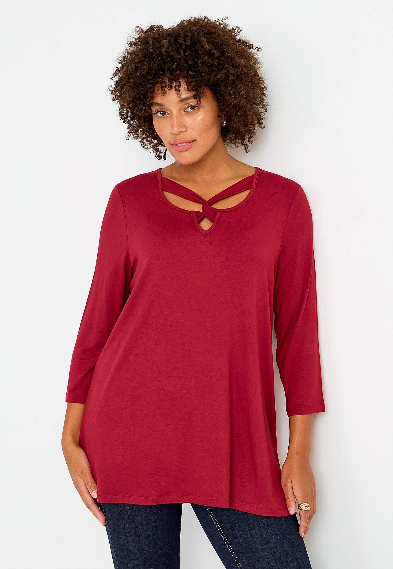 Trikotaažtuunika 3/4 varrukatega