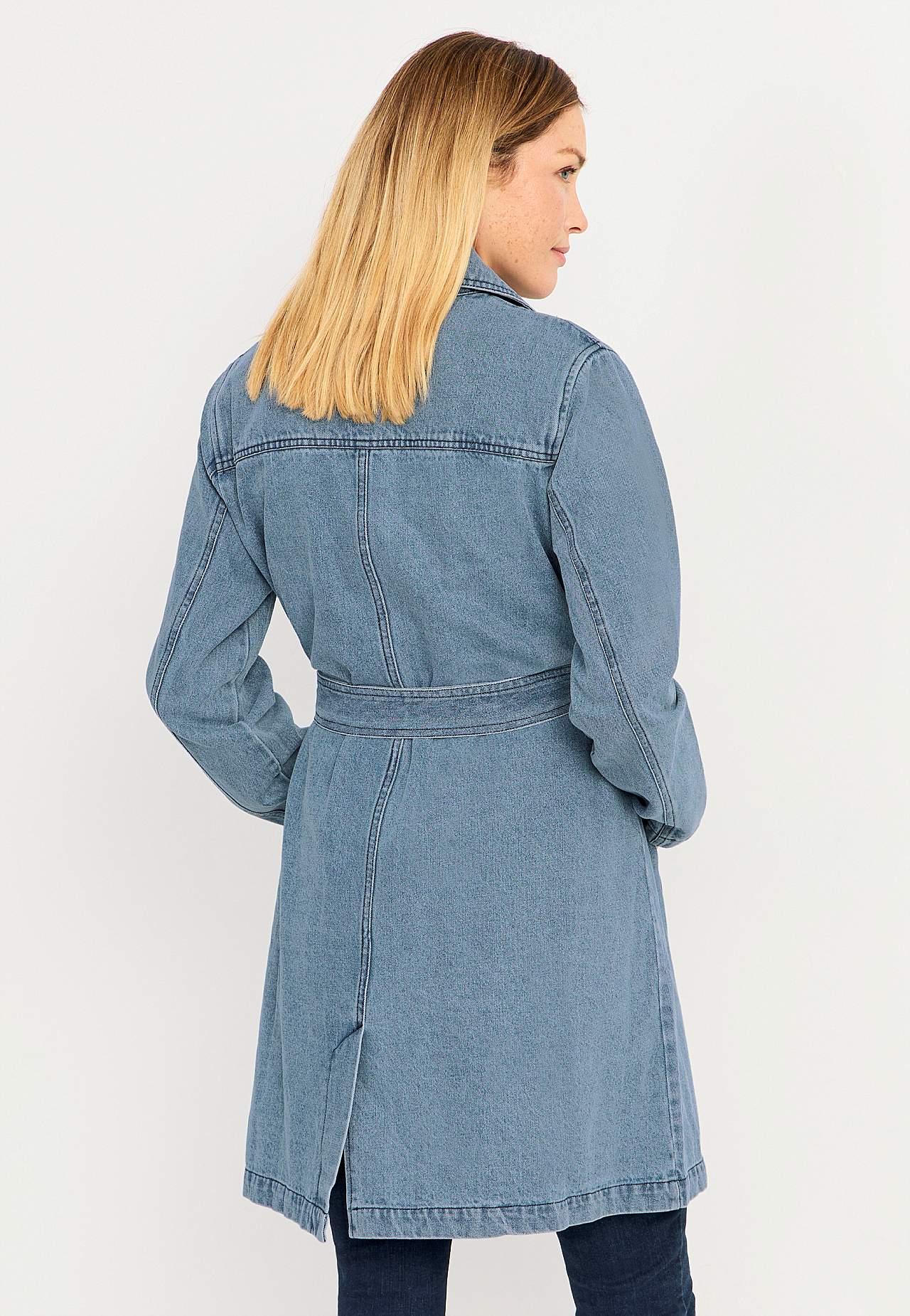 Seosvööga teksamantel