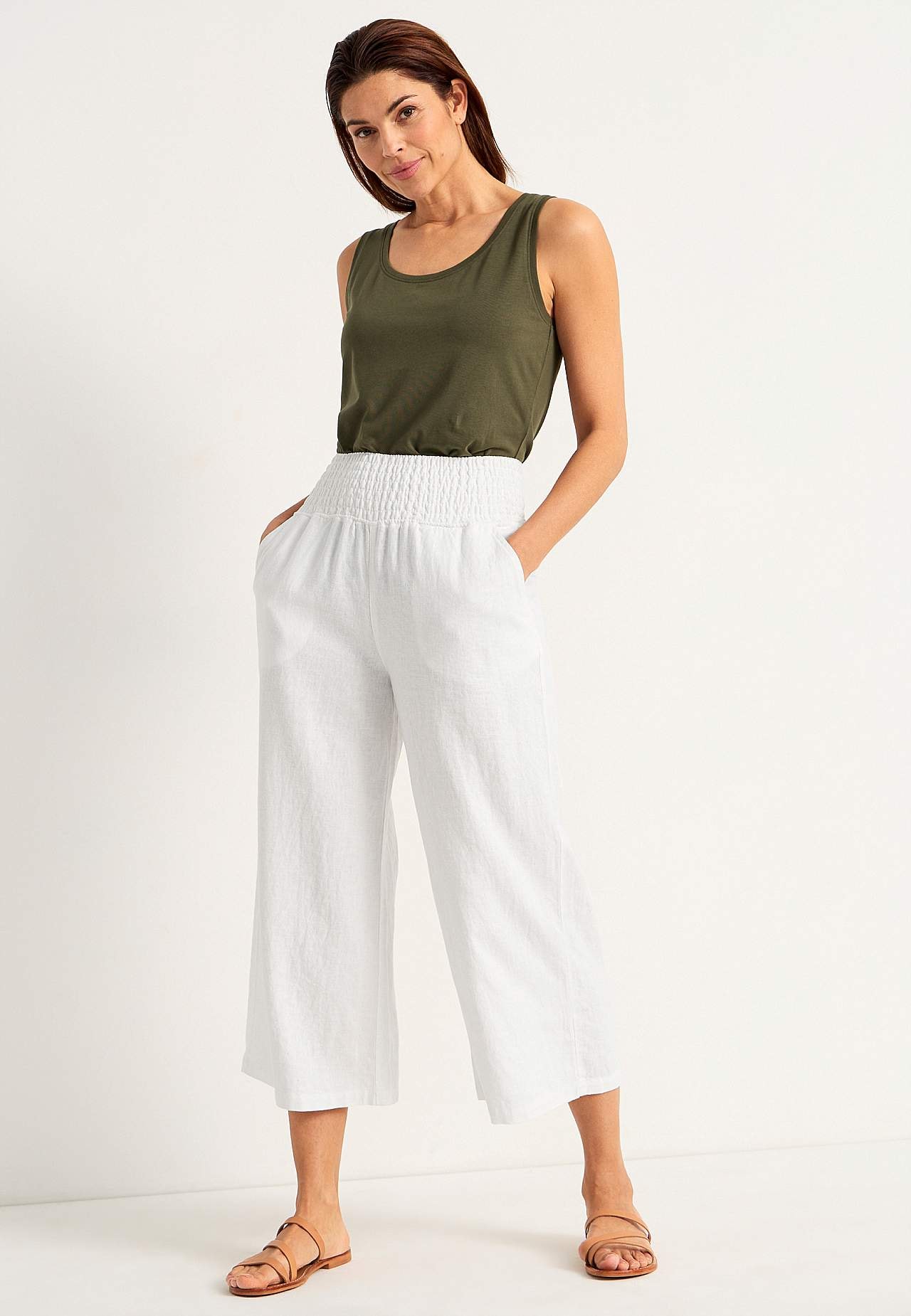 Linased Culotte-lõikega püksid Lisette