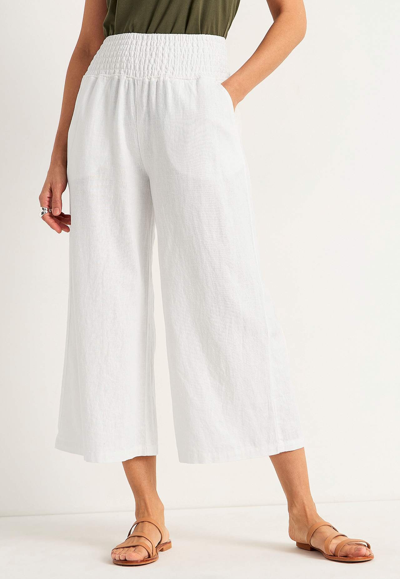 Linased Culotte-lõikega püksid Lisette