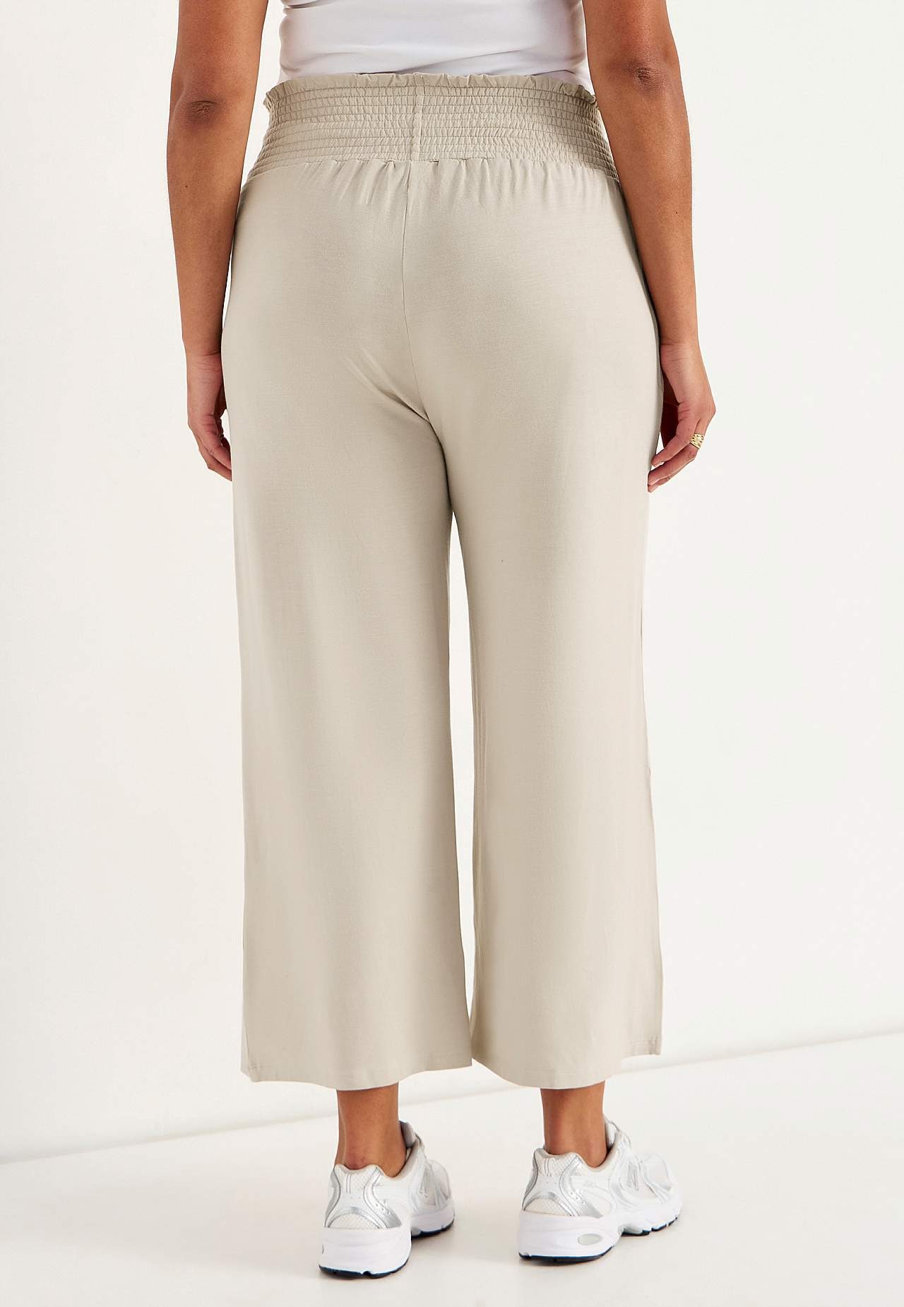 Elastse vöökohaga trikotaažpüksid Liv