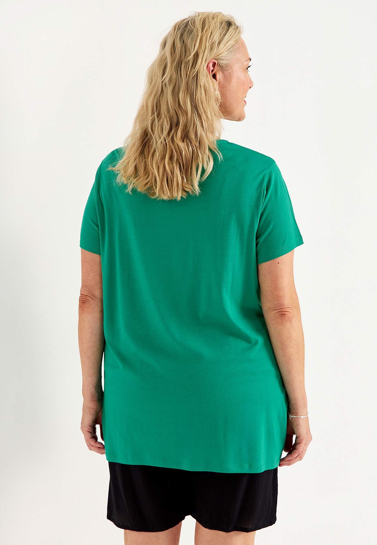 Lühikeste varrukatega trikotaažtuunika