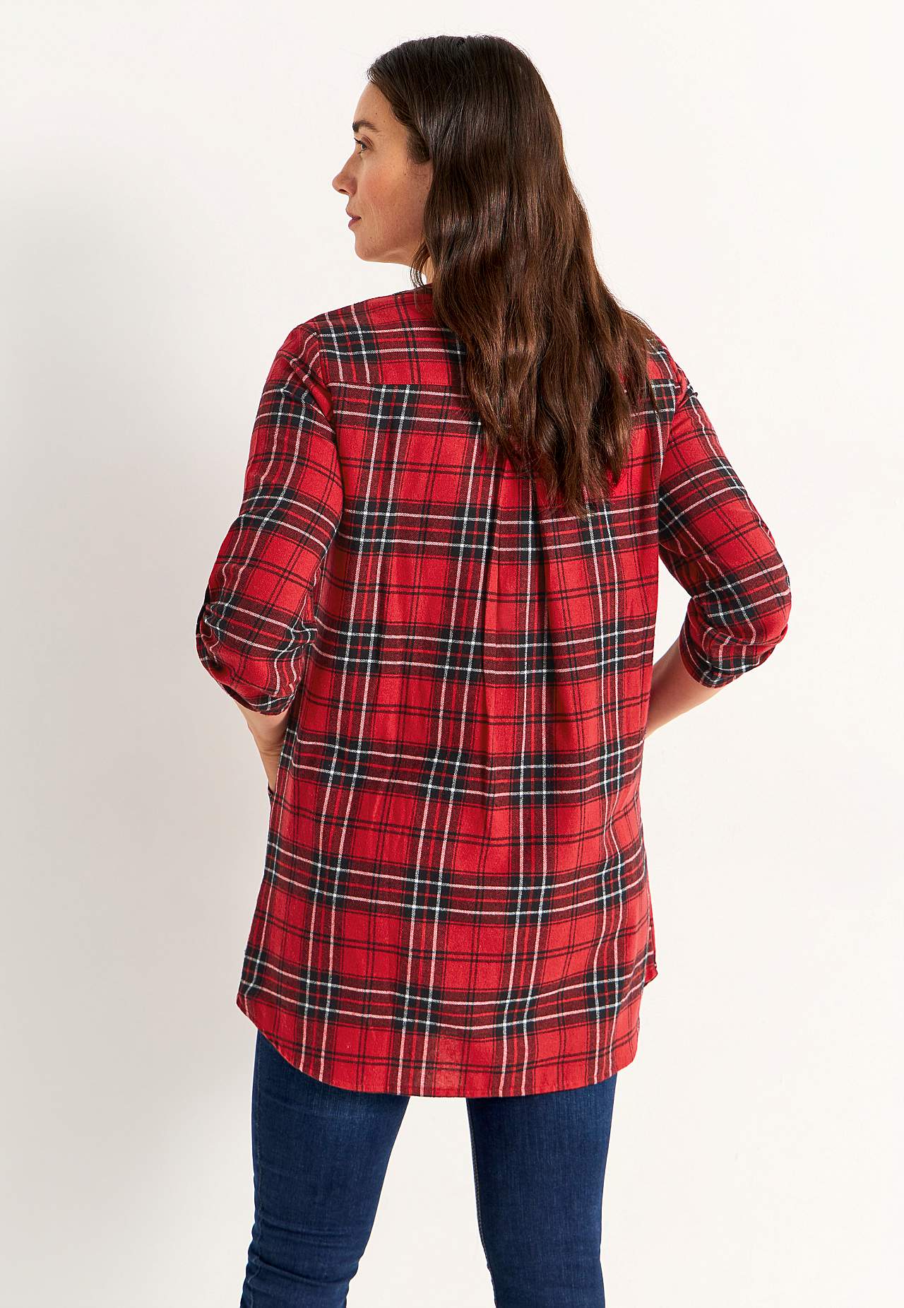 Taskutega flanellist tuunika