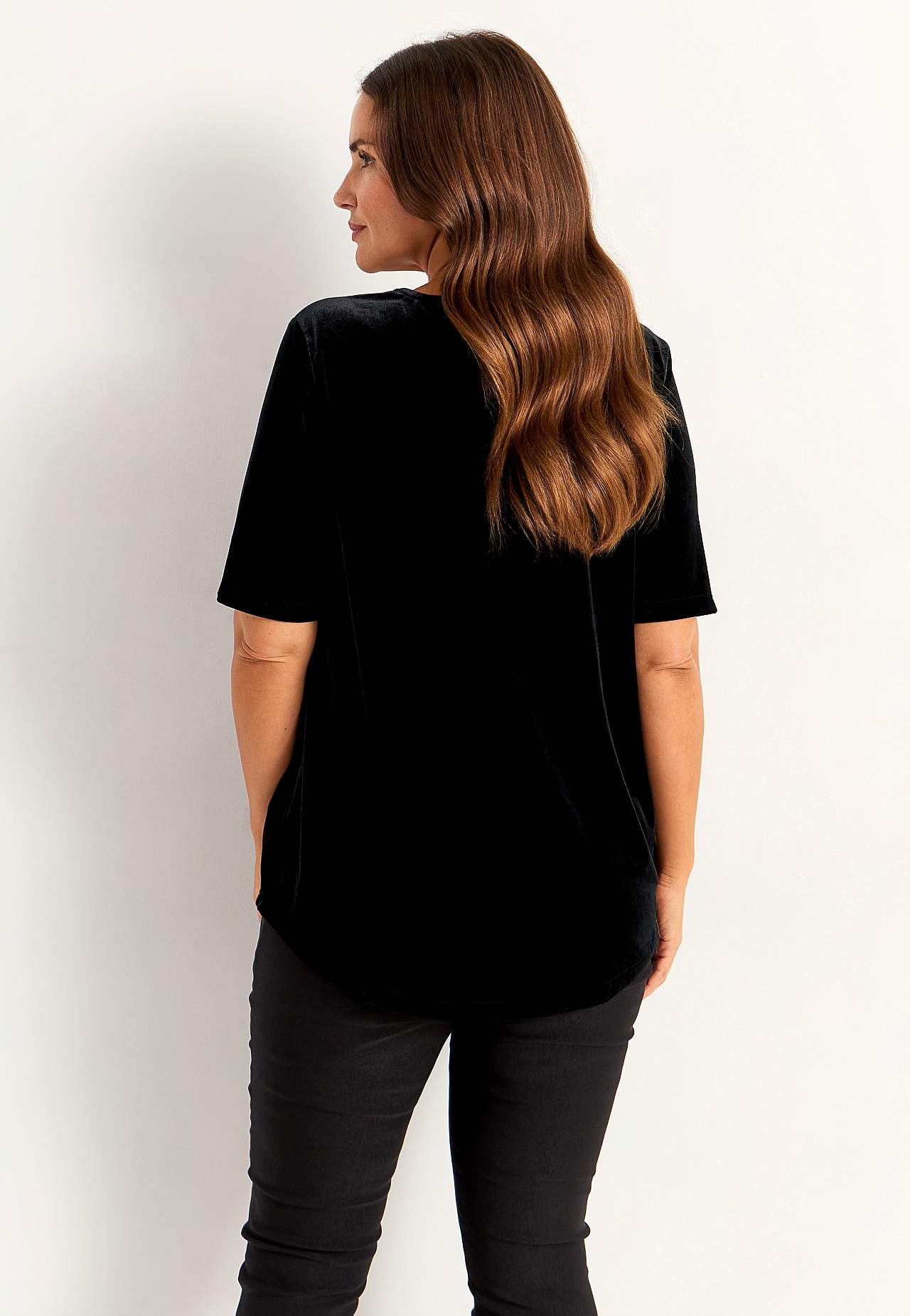 Pidulik sametist topp