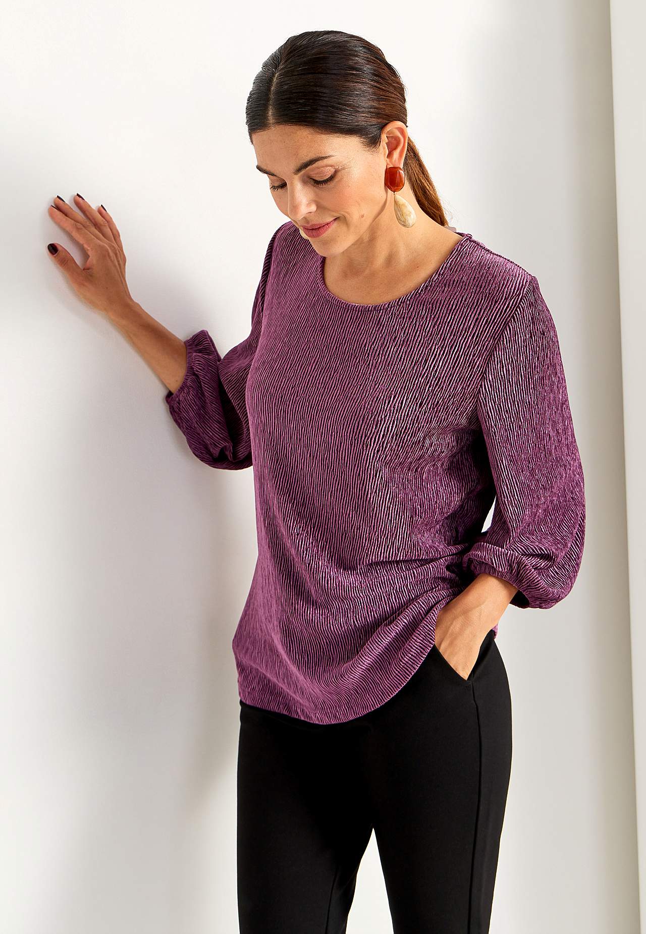 Pidulik sametist topp
