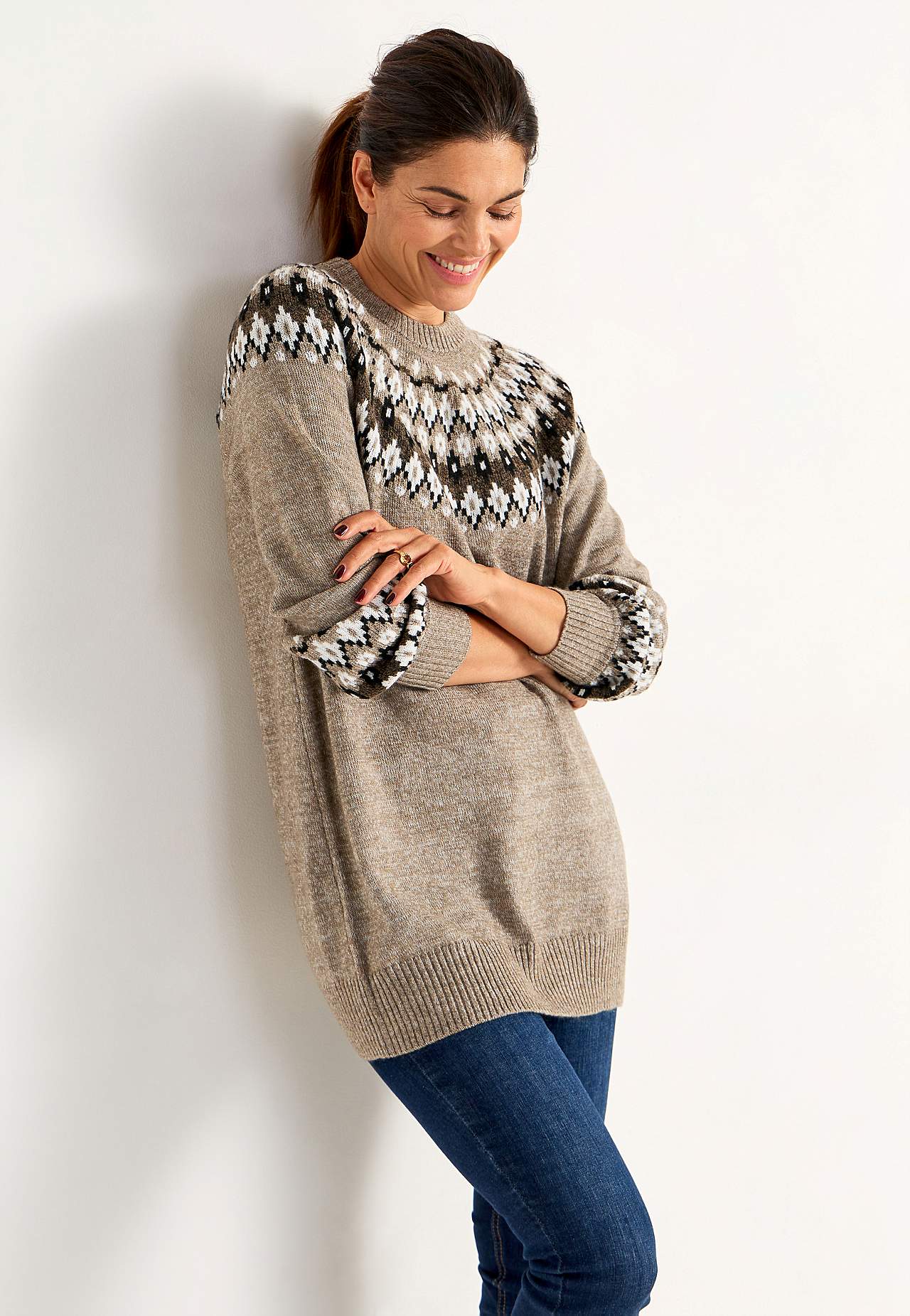 Žakaarmustriline pullover