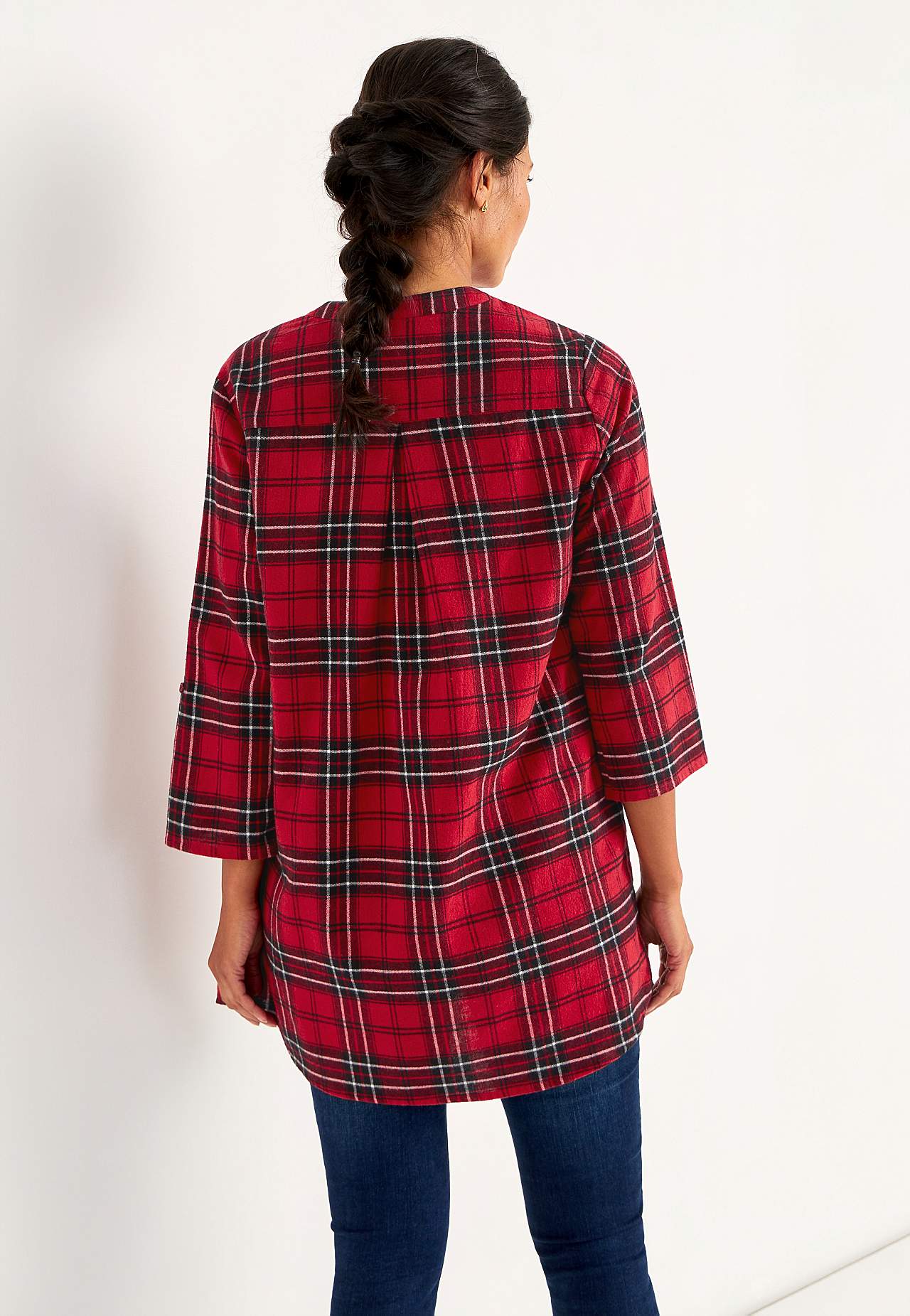 Taskutega flanellist tuunika