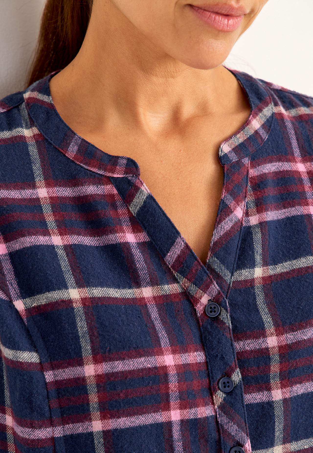 Taskutega flanellist tuunika