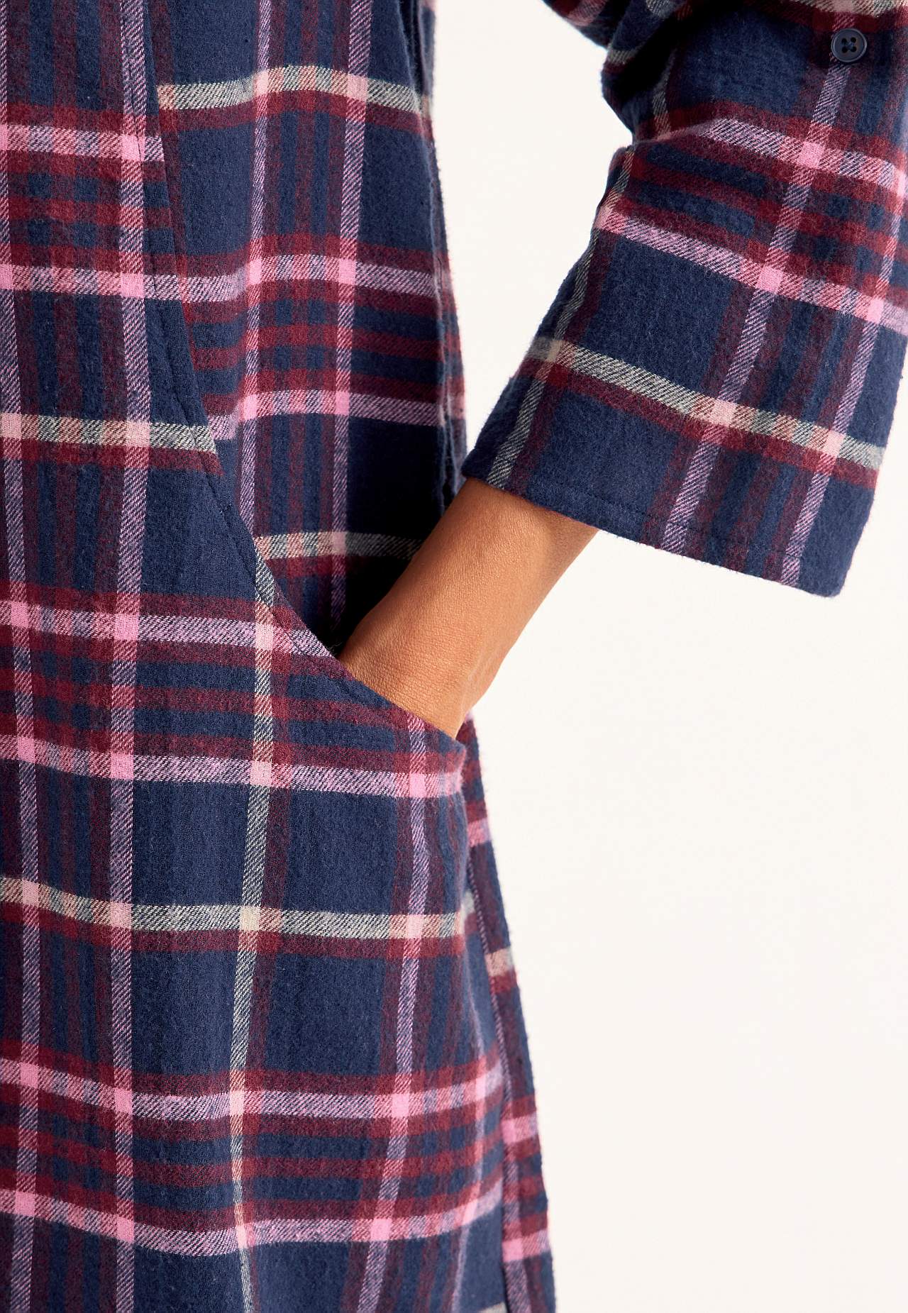 Taskutega flanellist tuunika