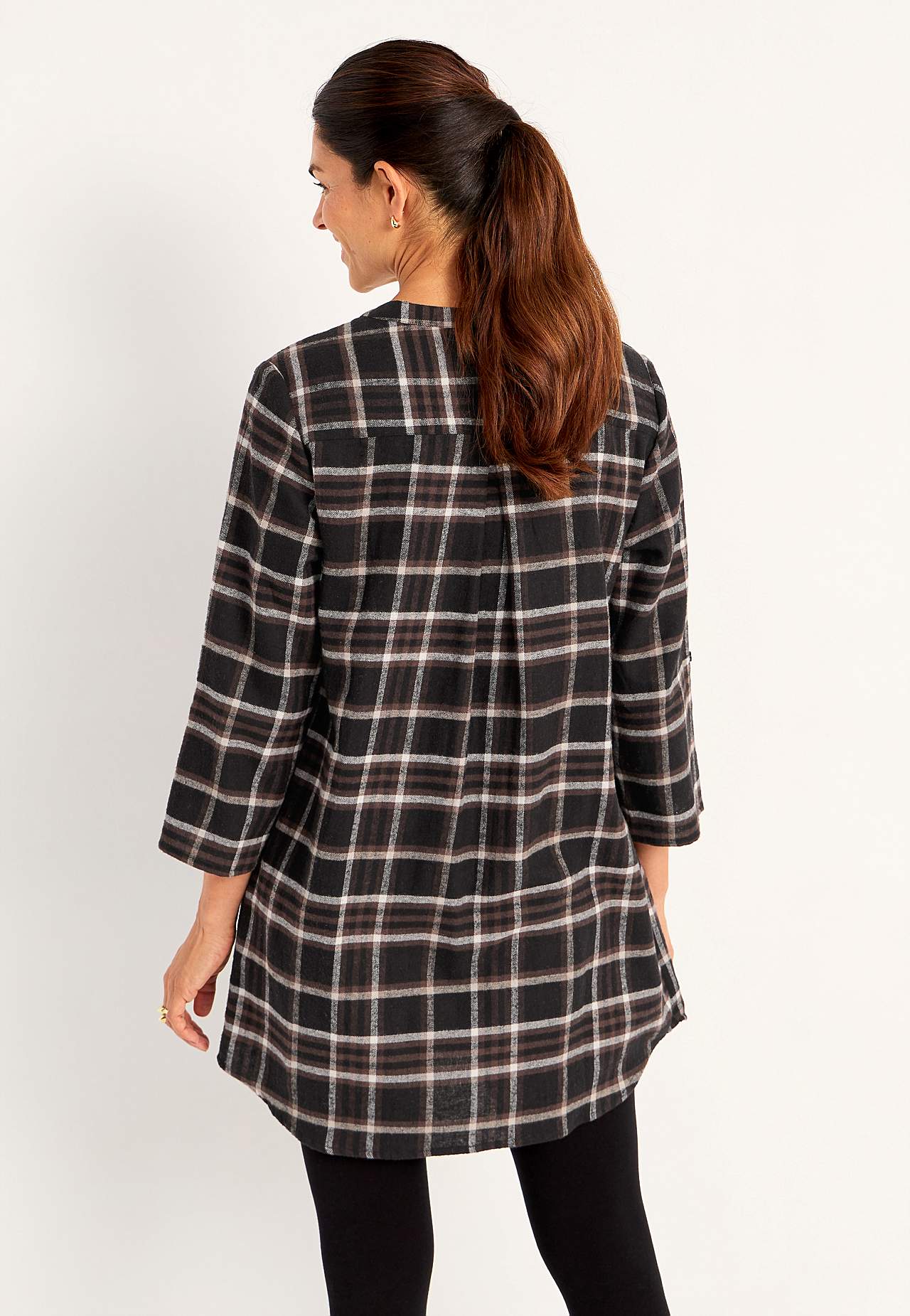 Taskutega flanellist tuunika