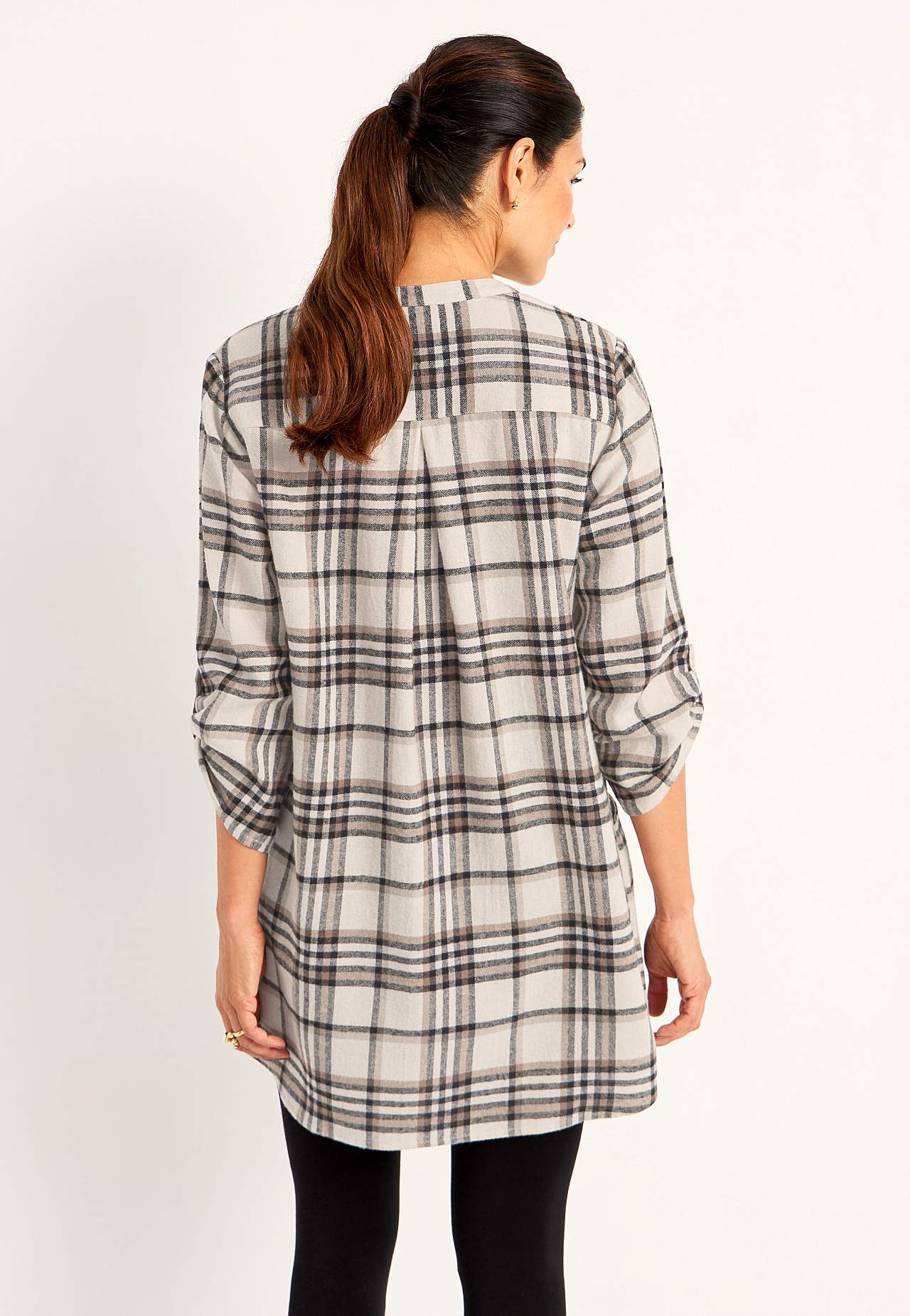 Taskutega flanellist tuunika