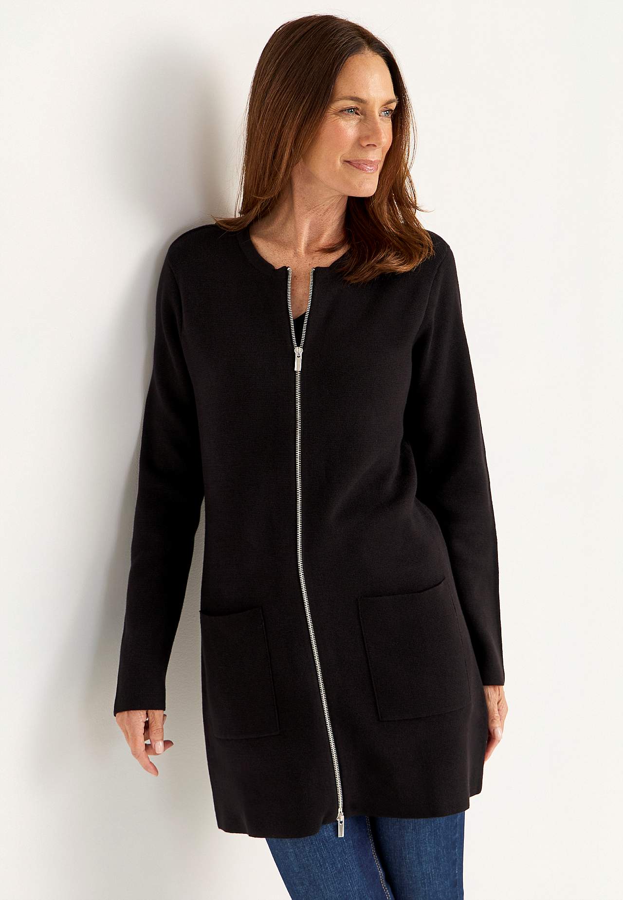 Tõmblukuga kardigan