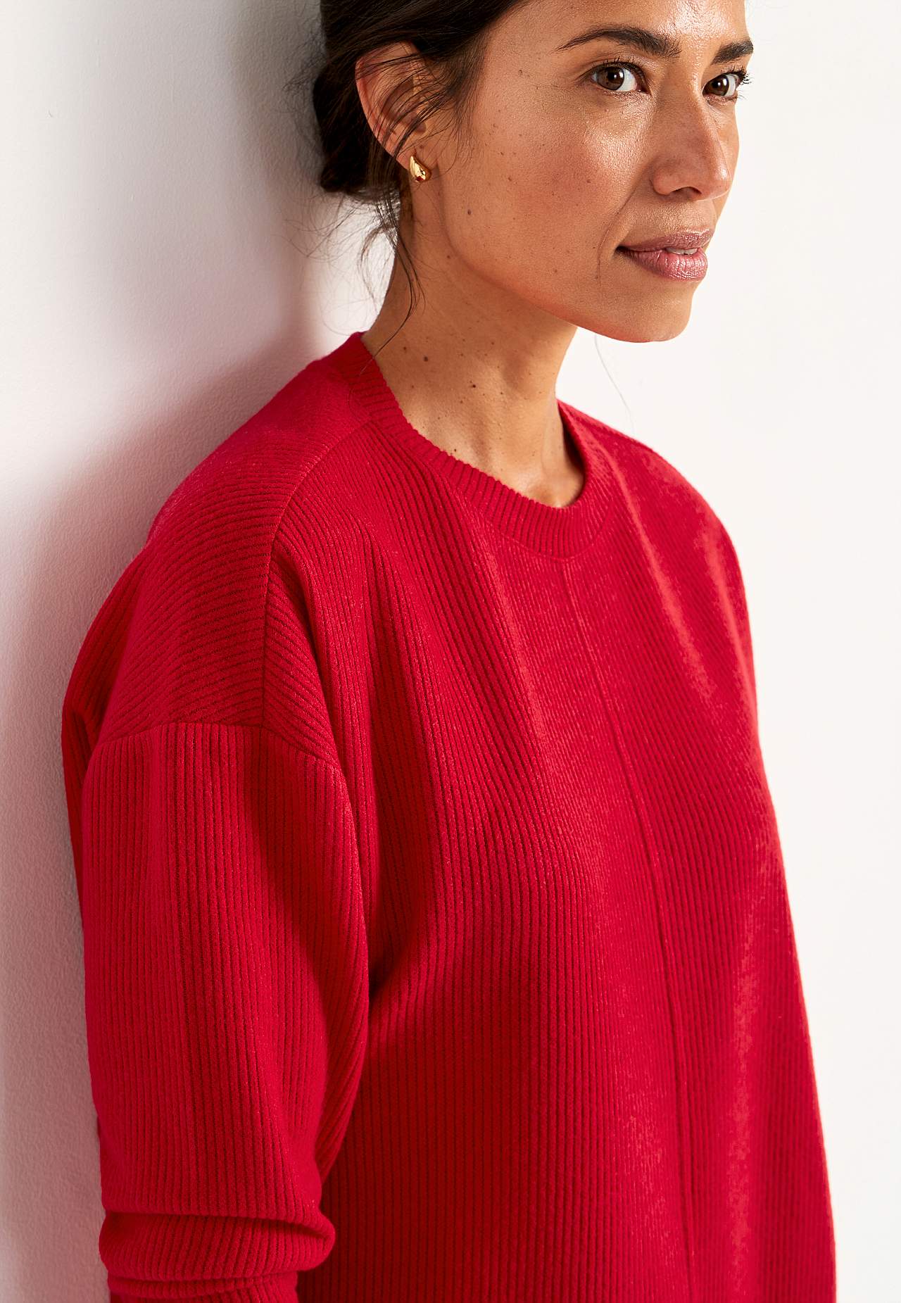 Dekoratiivse õmblusega ülipehme džemper Beata