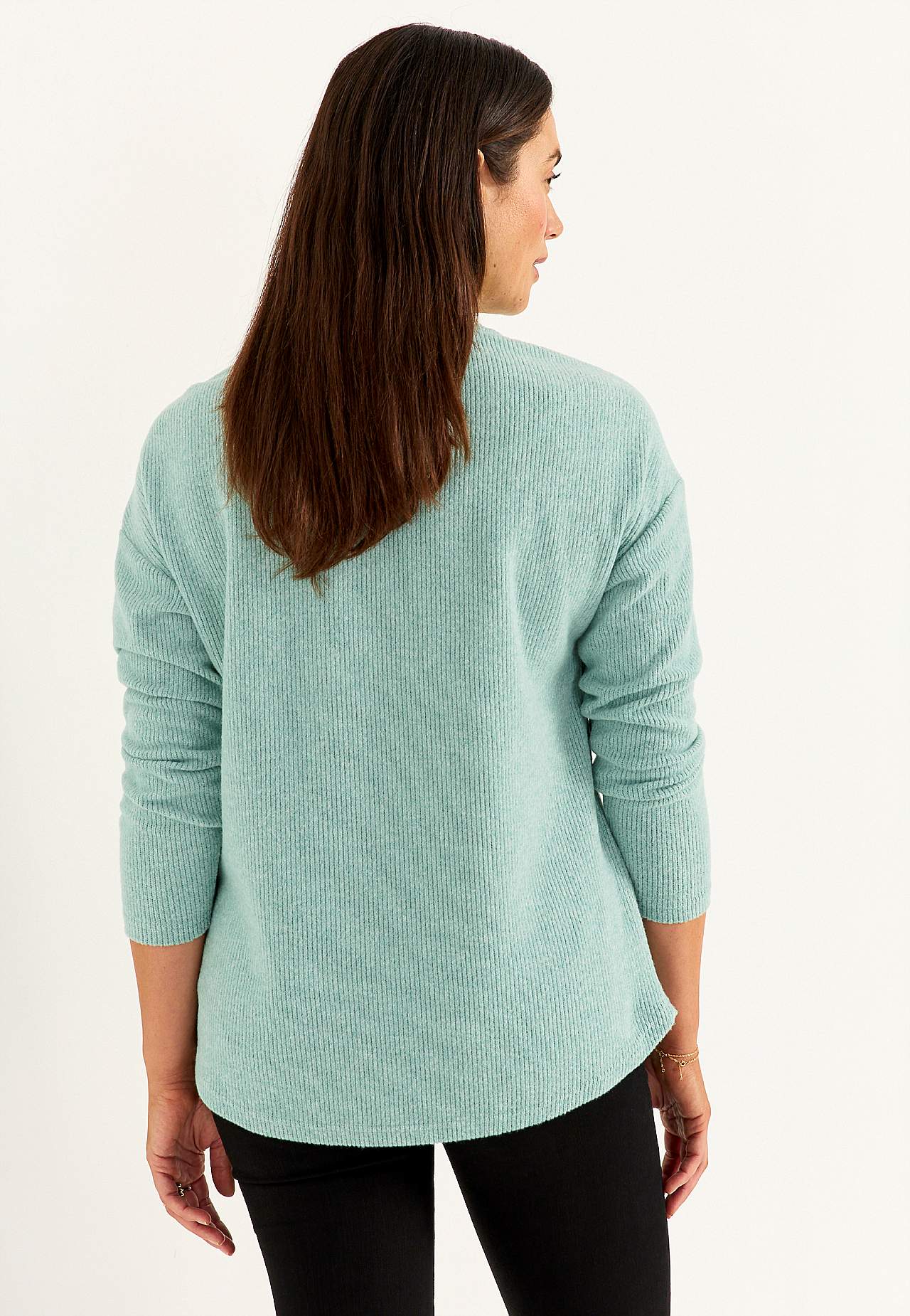 Dekoratiivse õmblusega ülipehme džemper Beata