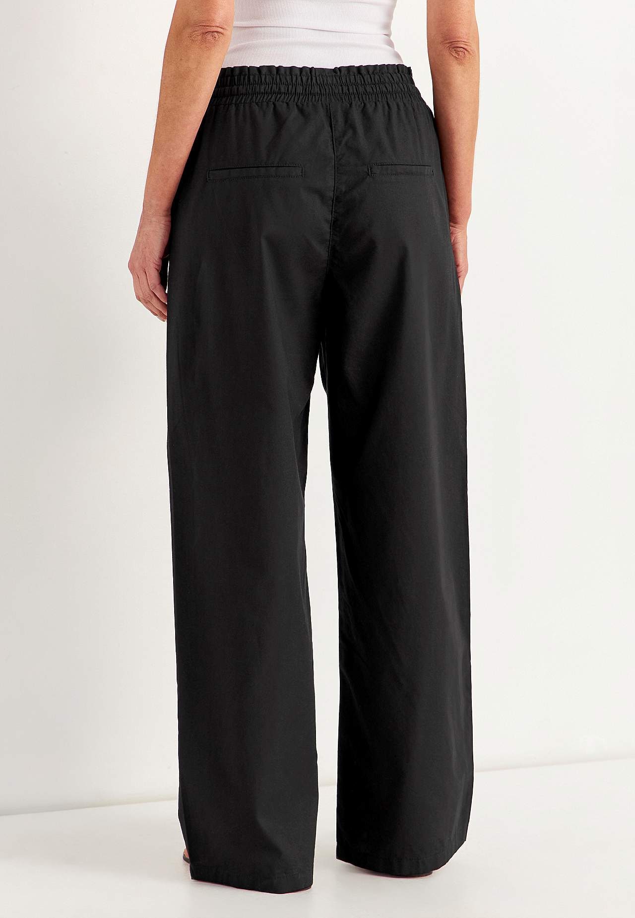 Läbipestud puuvillakangast püksid