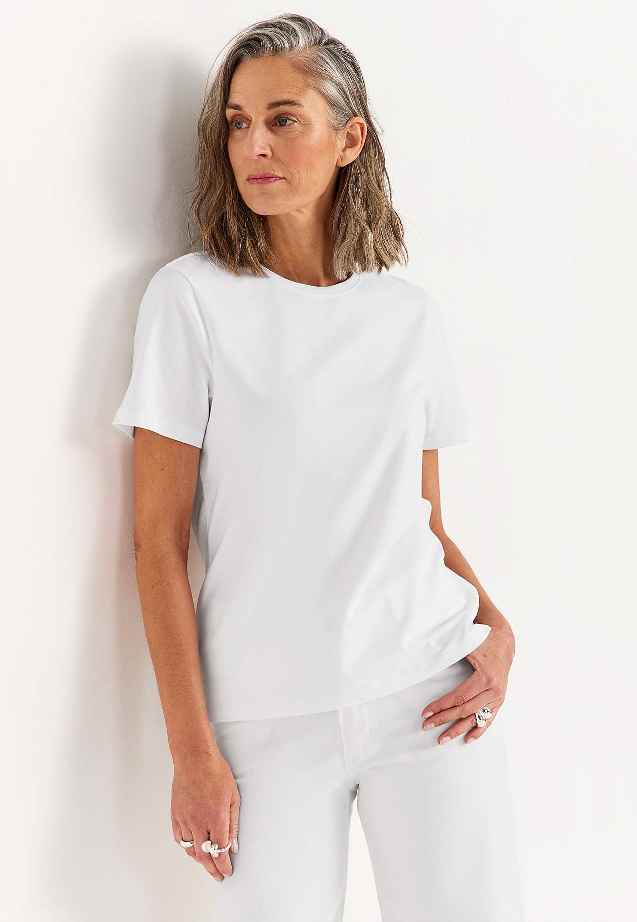 Lühikeste varrukatega trikotaažtopp