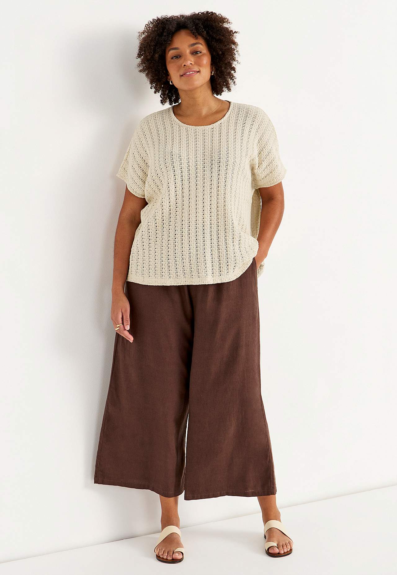 Pitsimustriline trikotaažtopp