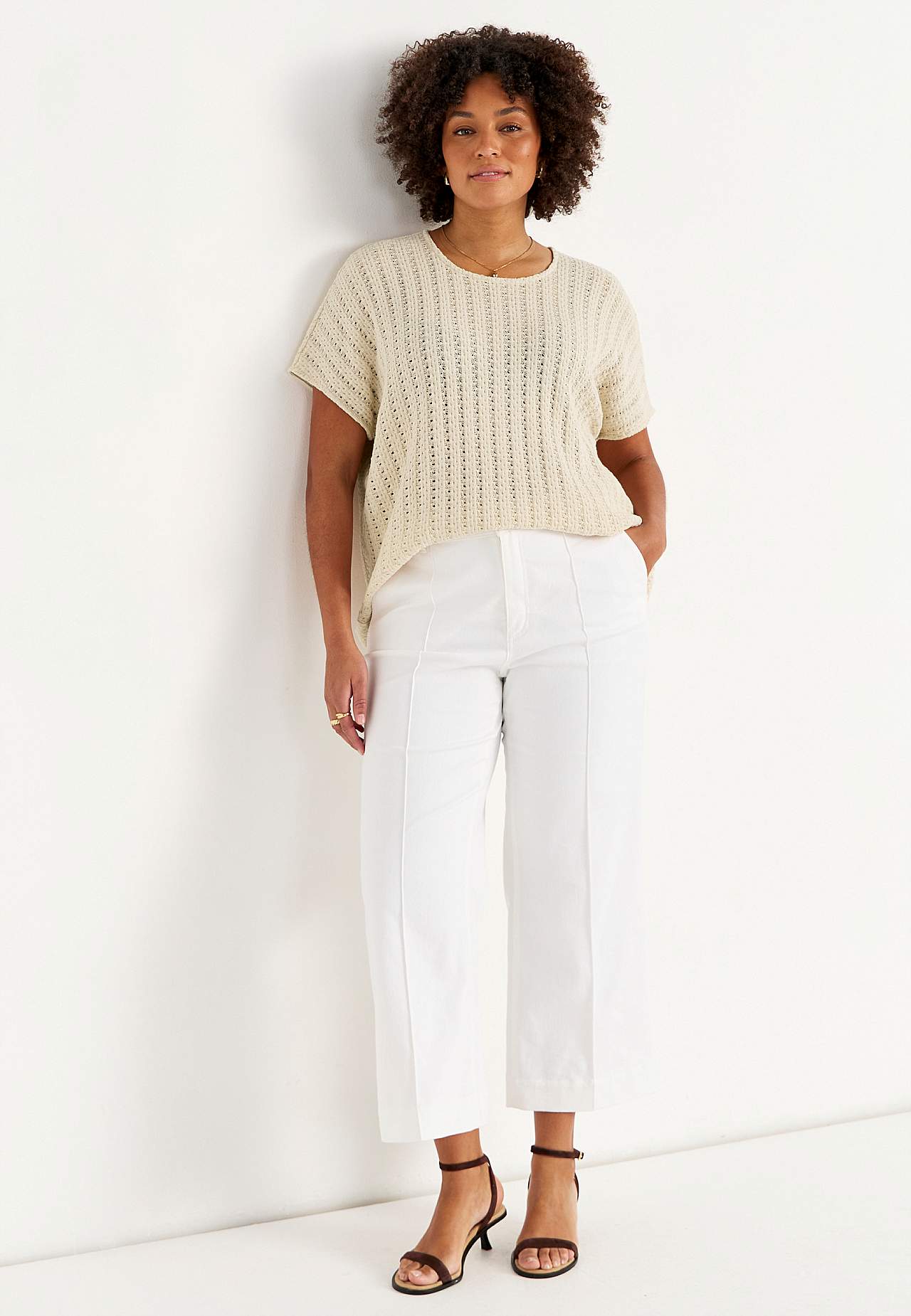 Pitsimustriline trikotaažtopp