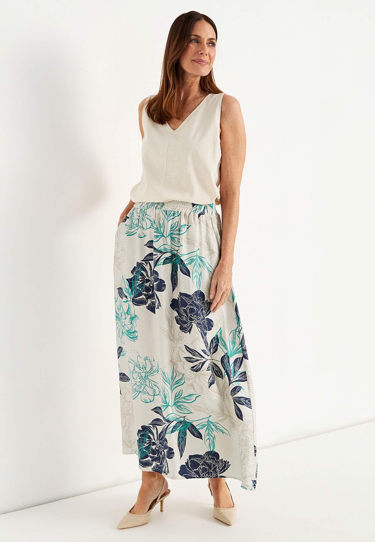 Taskutega lilleline seelik